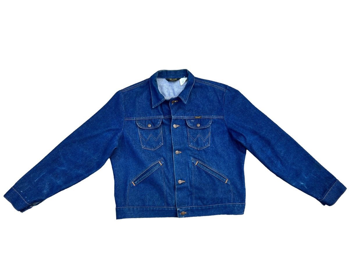 Vintage Vintage 70s 80s Wrangler Blue Denim Jacket Size US XXL / EU 58 / 5 - 1 Thumbnail