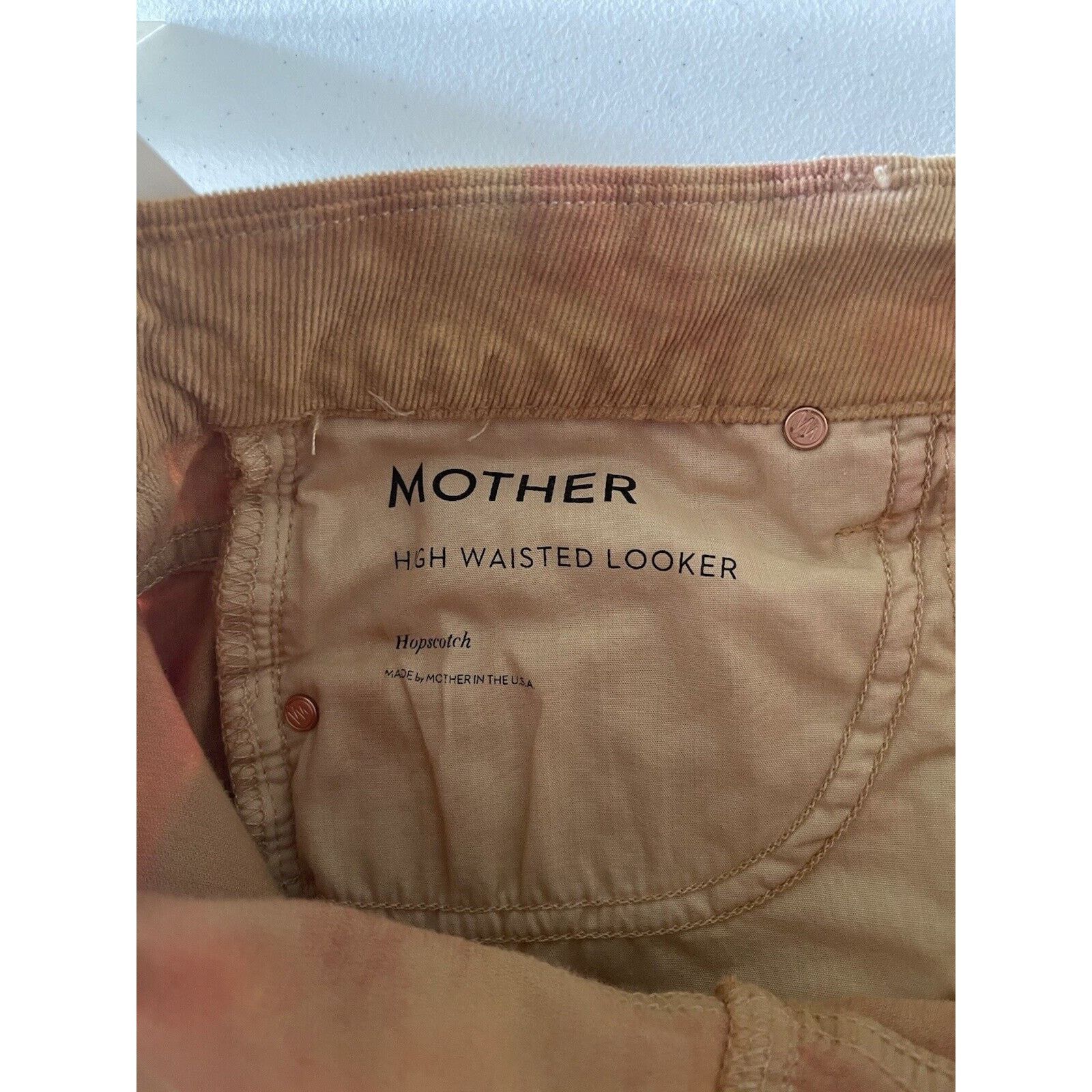 MOTHER Mother Looker Corduroy Skinny Pants Orange Tie Dye Size 28 Size 28" / US 6 / IT 42 - 10 Thumbnail