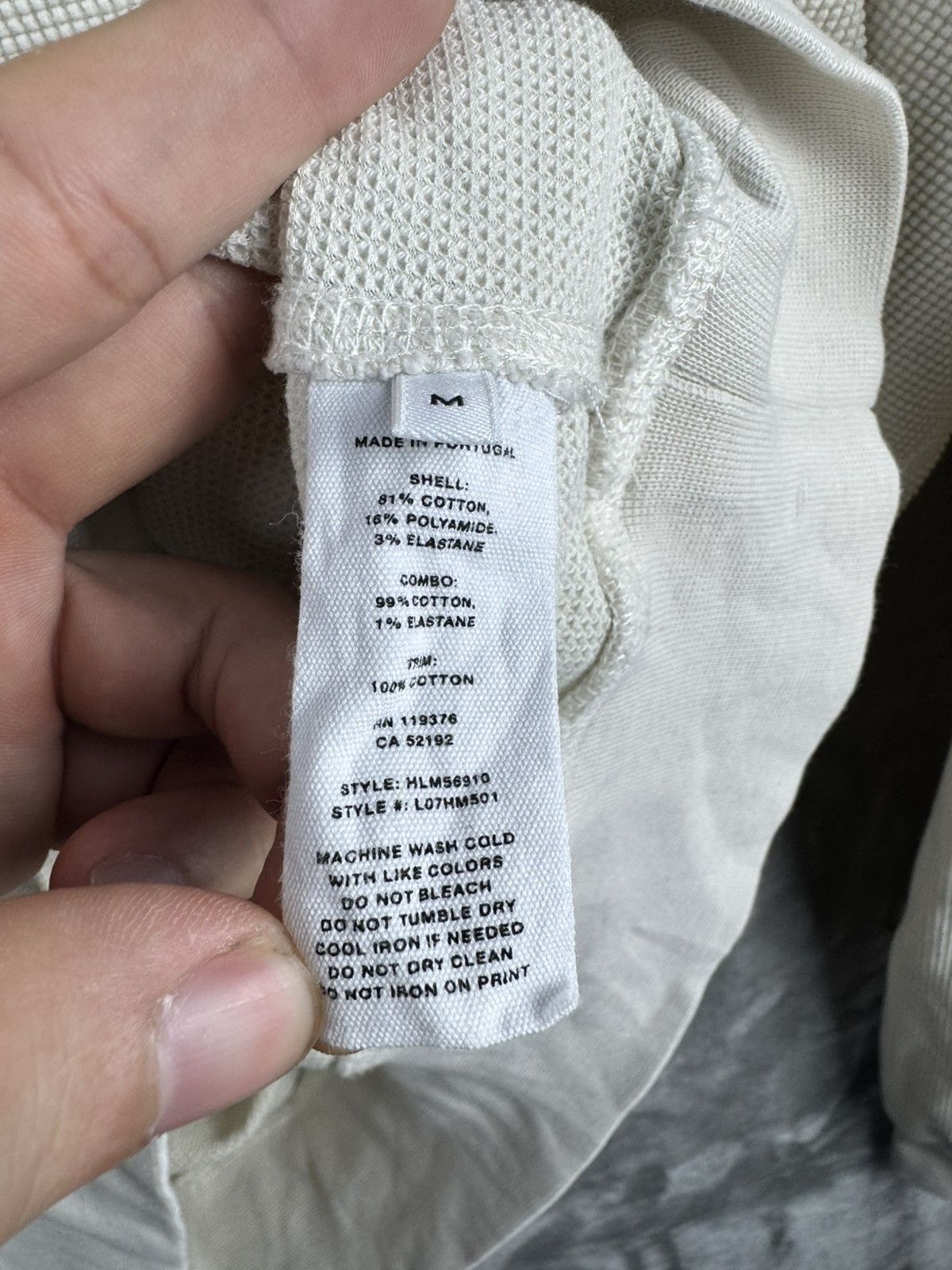 Helmut Lang Helmut Lang Waffle Knit Pull Over Hoodie Mens Large Size US L / EU 52-54 / 3 - 9 Thumbnail