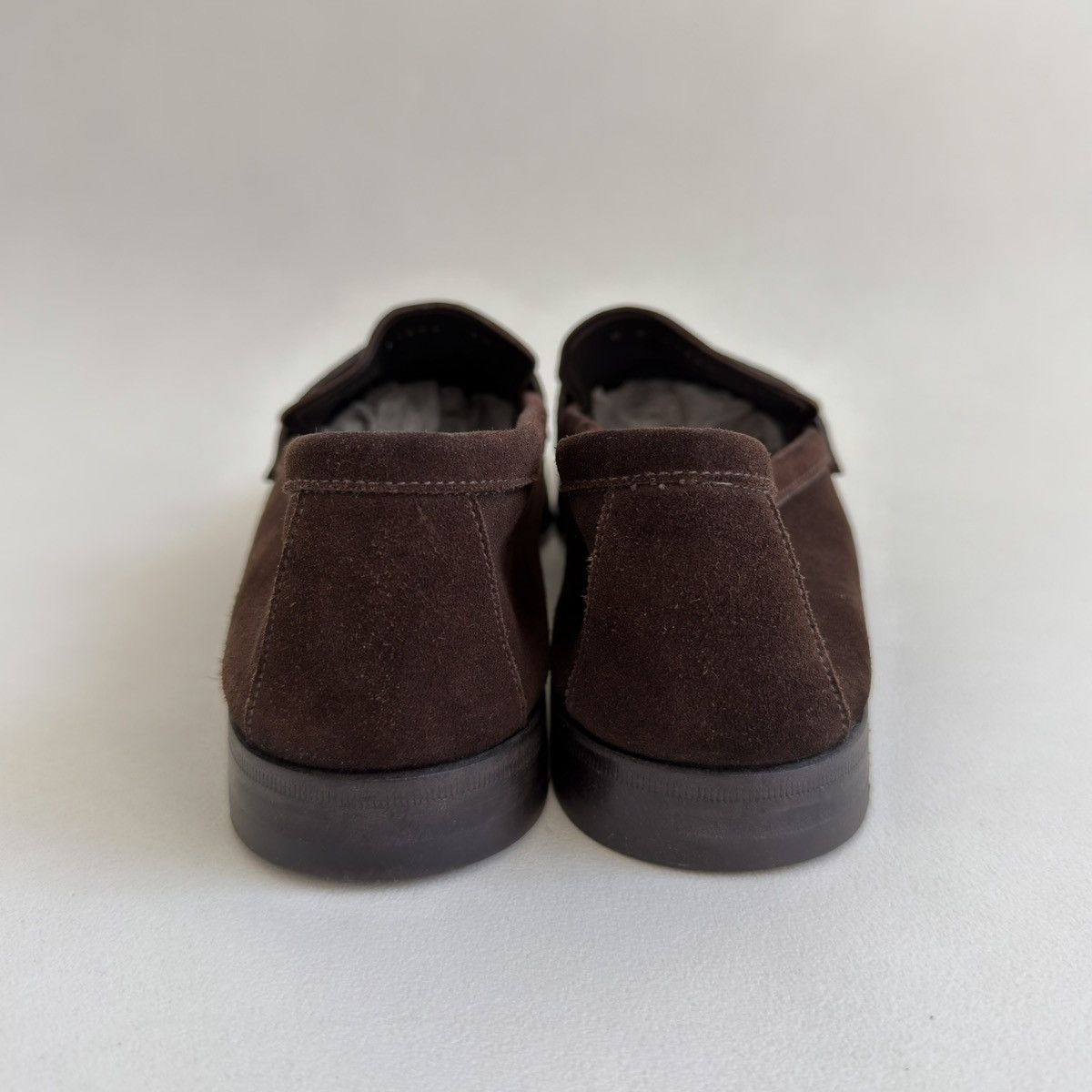 Prada Brown Suede ‘Square Toe’ Loafers Size US 8.5 / EU 41-42 - 16 Thumbnail
