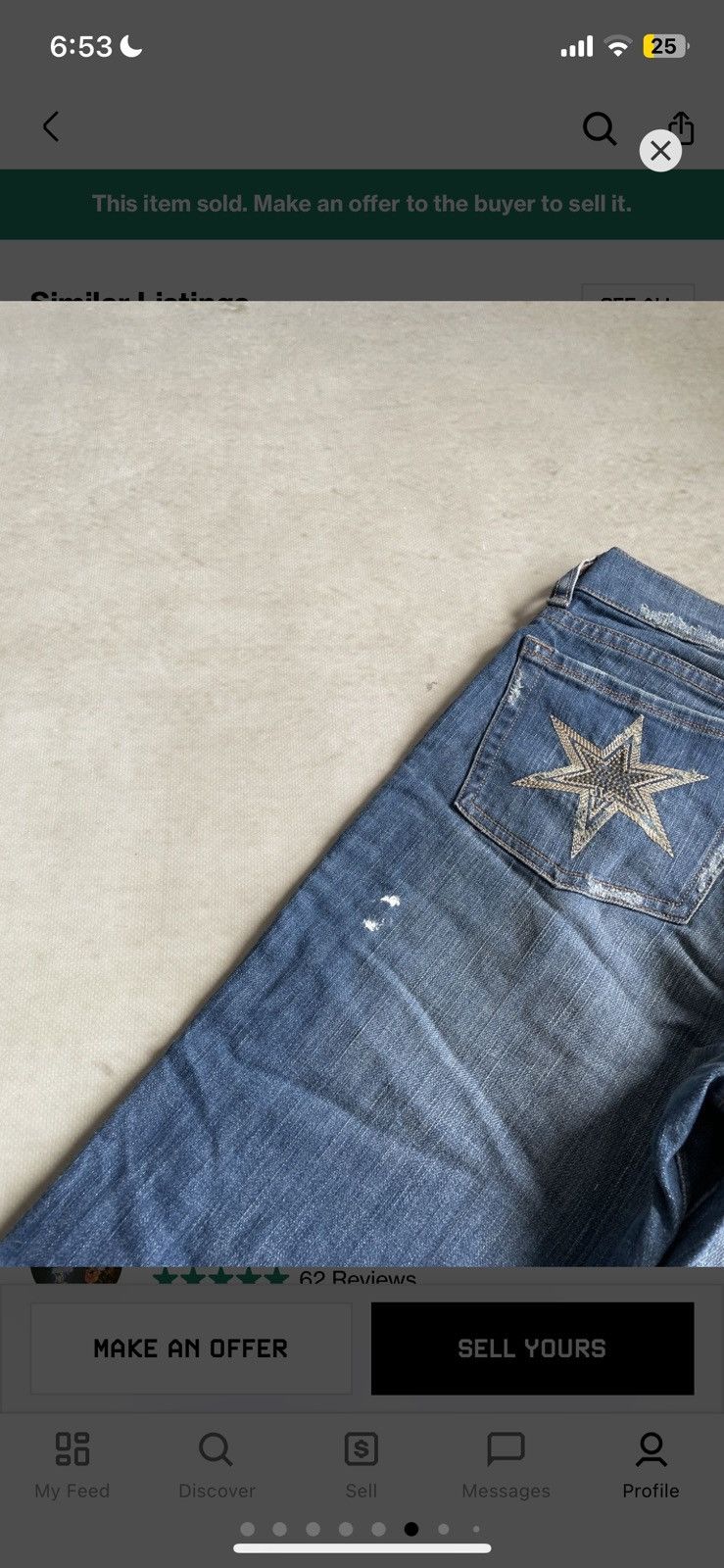 Other Flared Hysteric Glamour LGB If Six Was Nine Denim Jeans y2k Size US 30 / EU 46 - 6 Thumbnail