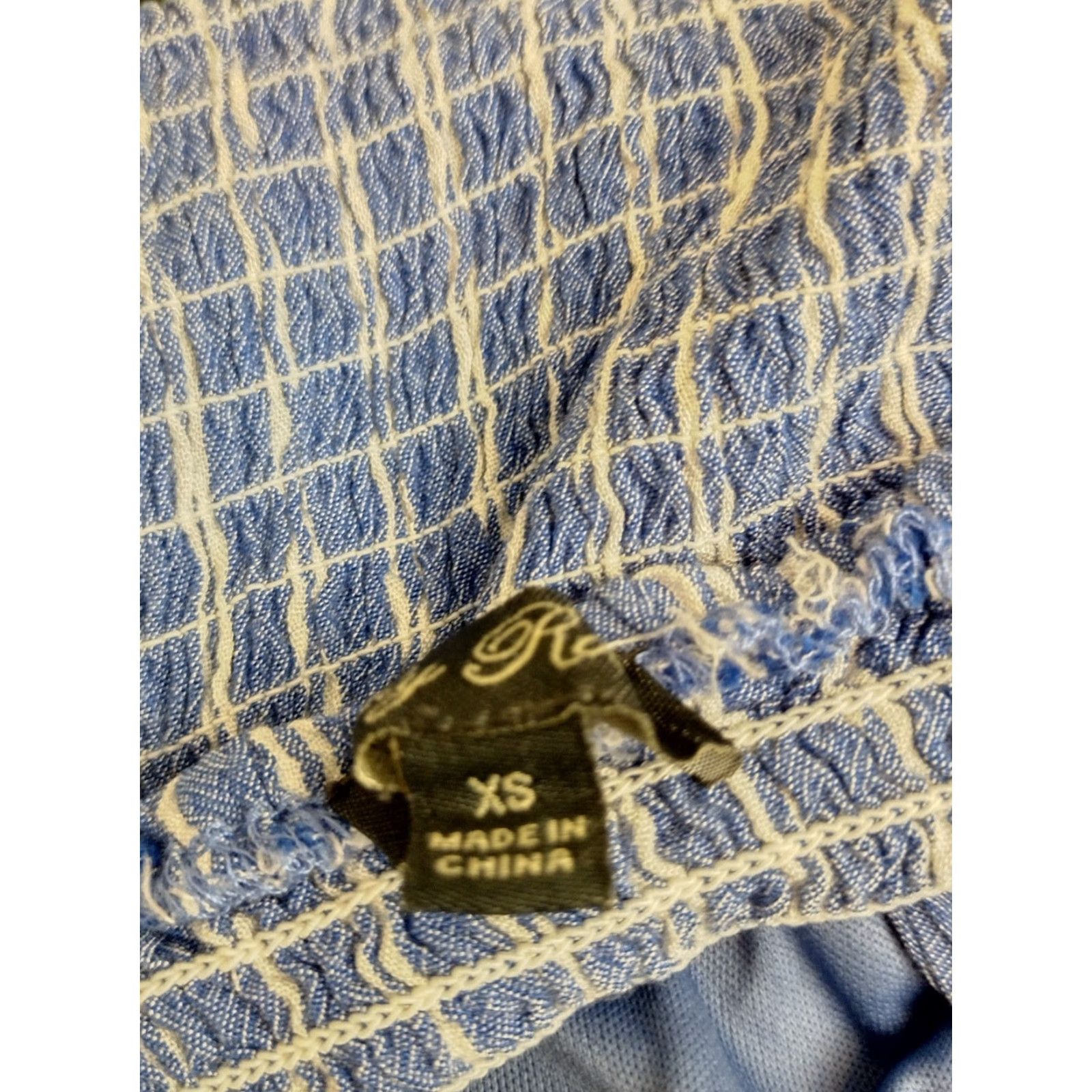 Vintage VINTAGE Lily Rose Romper Shirt XS Blue/White Stripe Summer Womens One-Piece Tie Knot Spaghetti Strap V-Neck Size 26" / US 2 / IT 38 - 6 Thumbnail