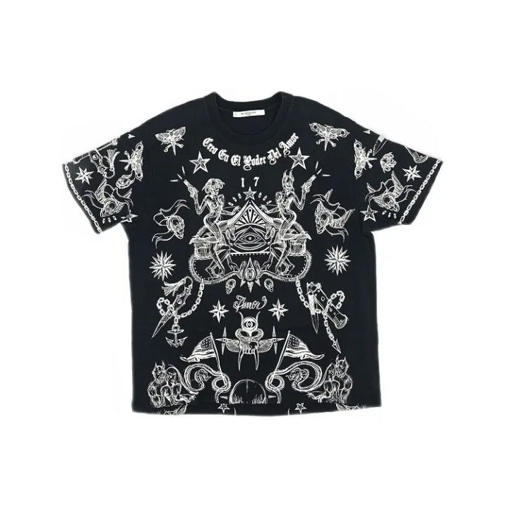Givenchy Givenchy Printed Short Sleeve Casual T-Shirt Size US XXS / EU 40 - 1 Thumbnail