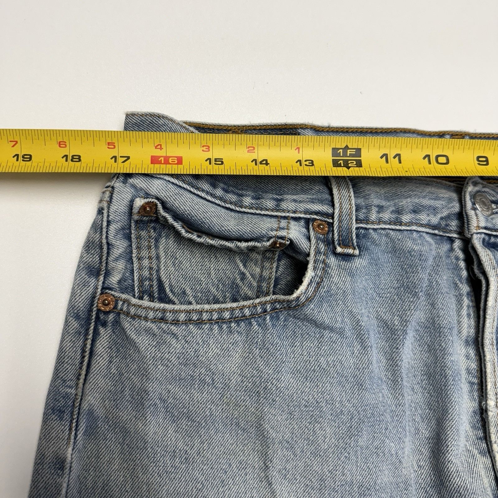 Levi's Vintage Levi’s 501 Jeans Mens 36x30 (34x28.5) Button Fly Den Size US 36 / EU 52 - 15 Thumbnail