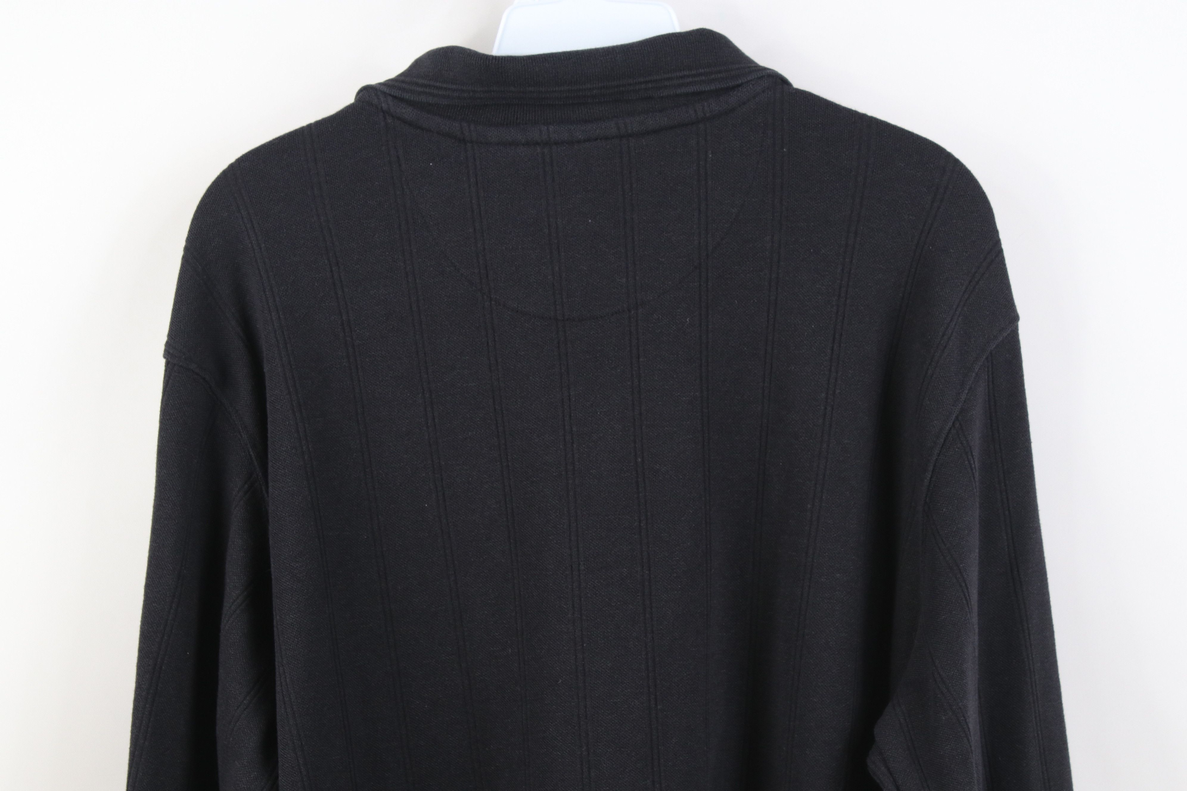Vintage Vintage 90s Streetwear Knit Long Sleeve Polo Shirt Gray Size US L / EU 52-54 / 3 - 9 Thumbnail