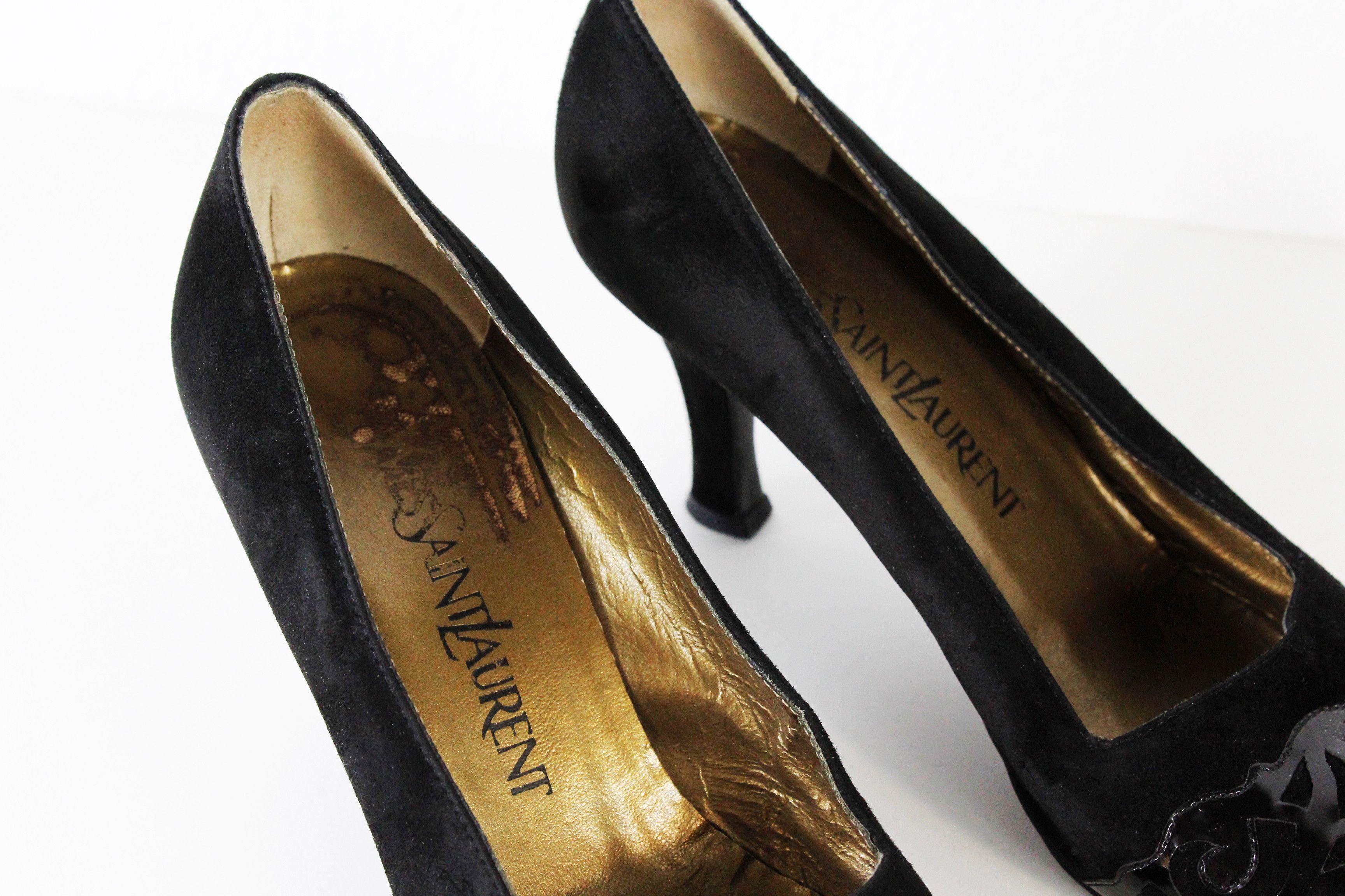 Saint Laurent Paris Yves Saint Laurent by Tom Ford Era Suede Heels Shoes Size US 6.5 / IT 36.5 - 3 Thumbnail