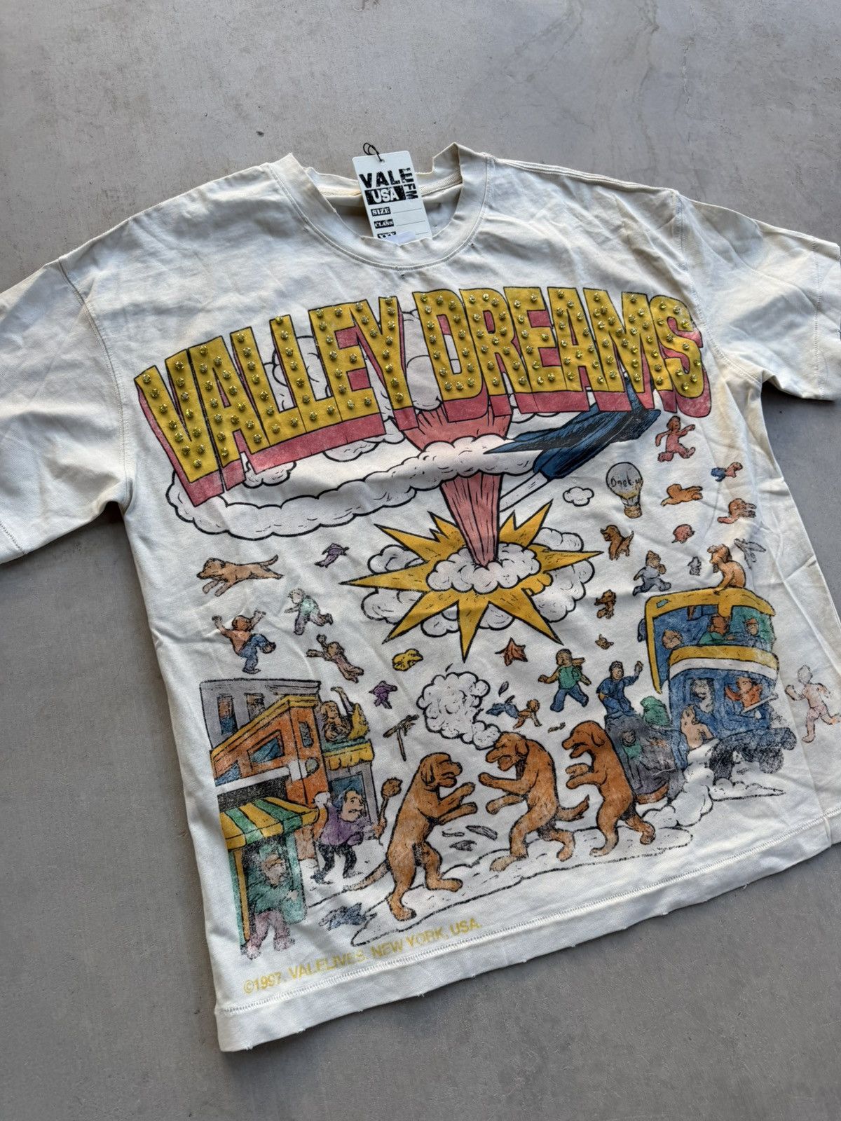 Vale Vale Forever Chaos Bling Tee Tan Size Small Size US S / EU 44-46 / 1 - 5 Thumbnail