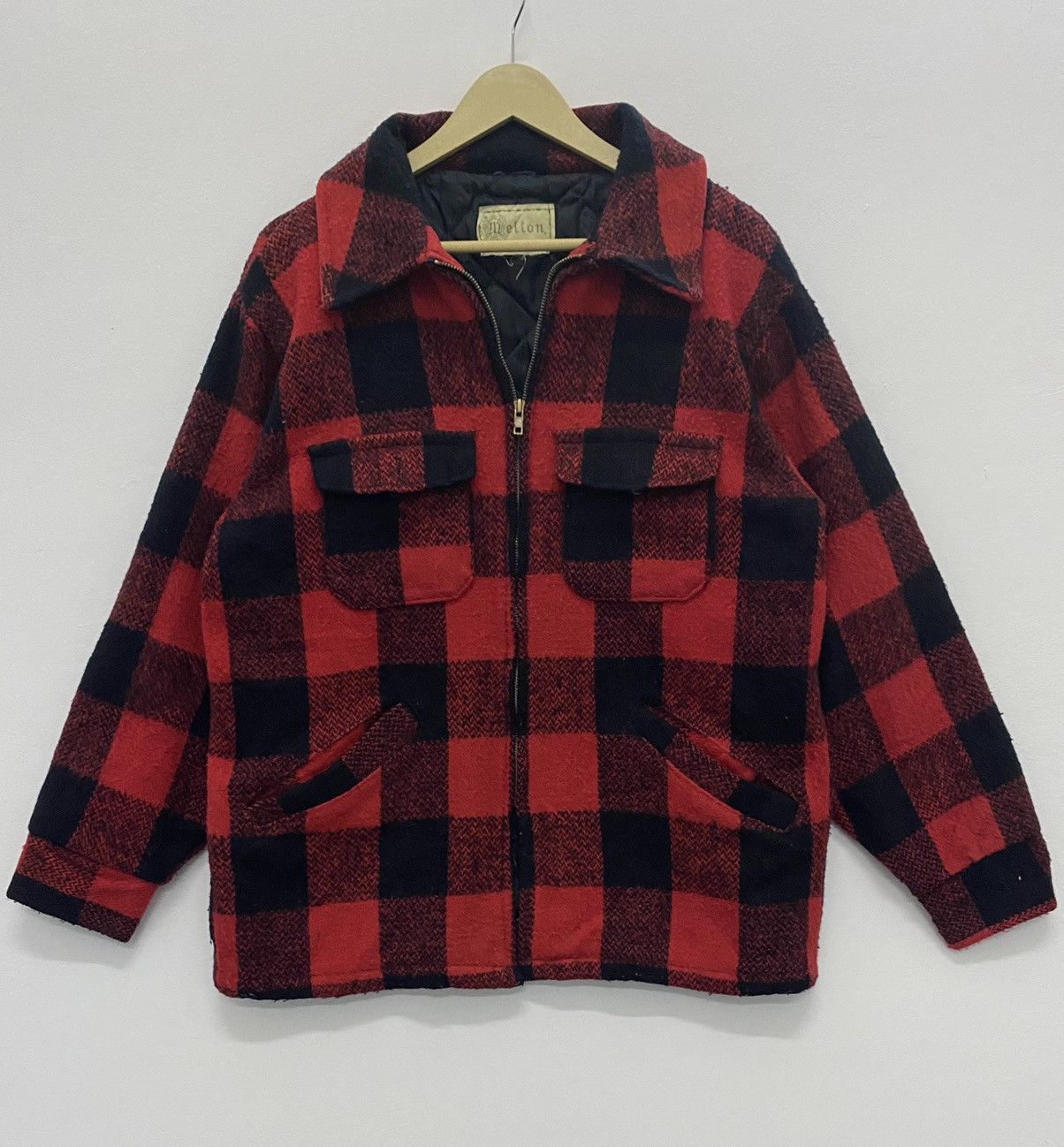Vintage Melton Flannel Wool Jacket