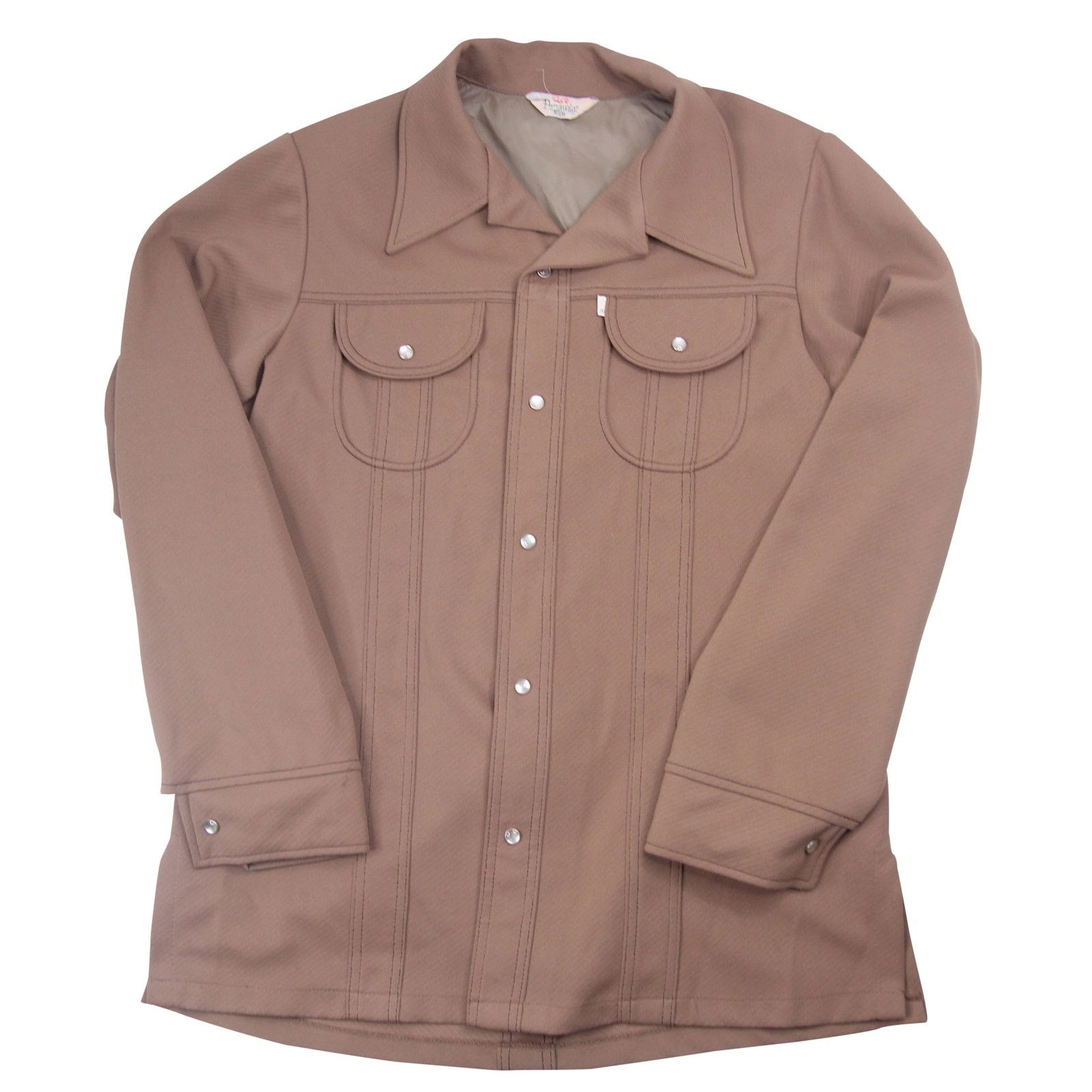 image of Levis Panatela Peal Snapdown Shirt Jacket in Tan, Men's (Size Large)
