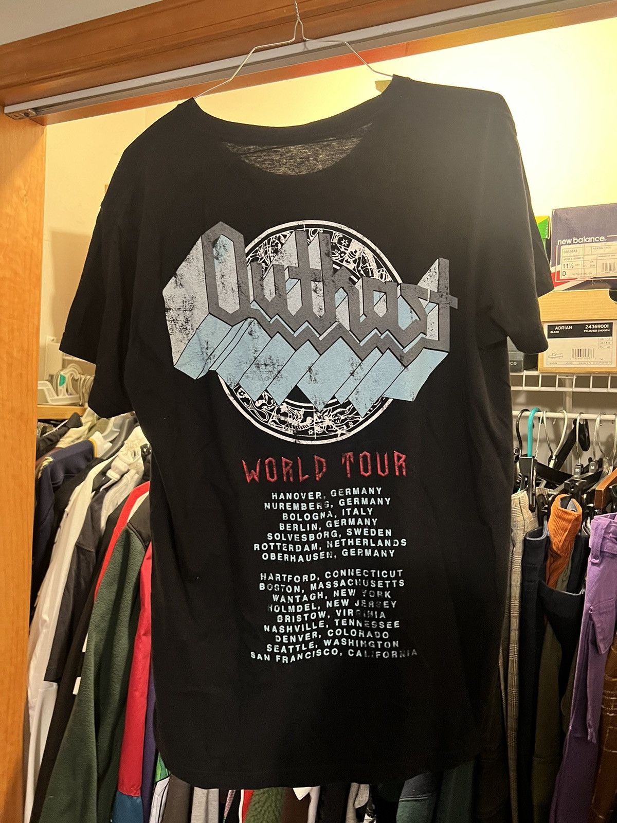 OutKast x Feature Aquemini World store Tour T-Shirt 2016 Black Size XL