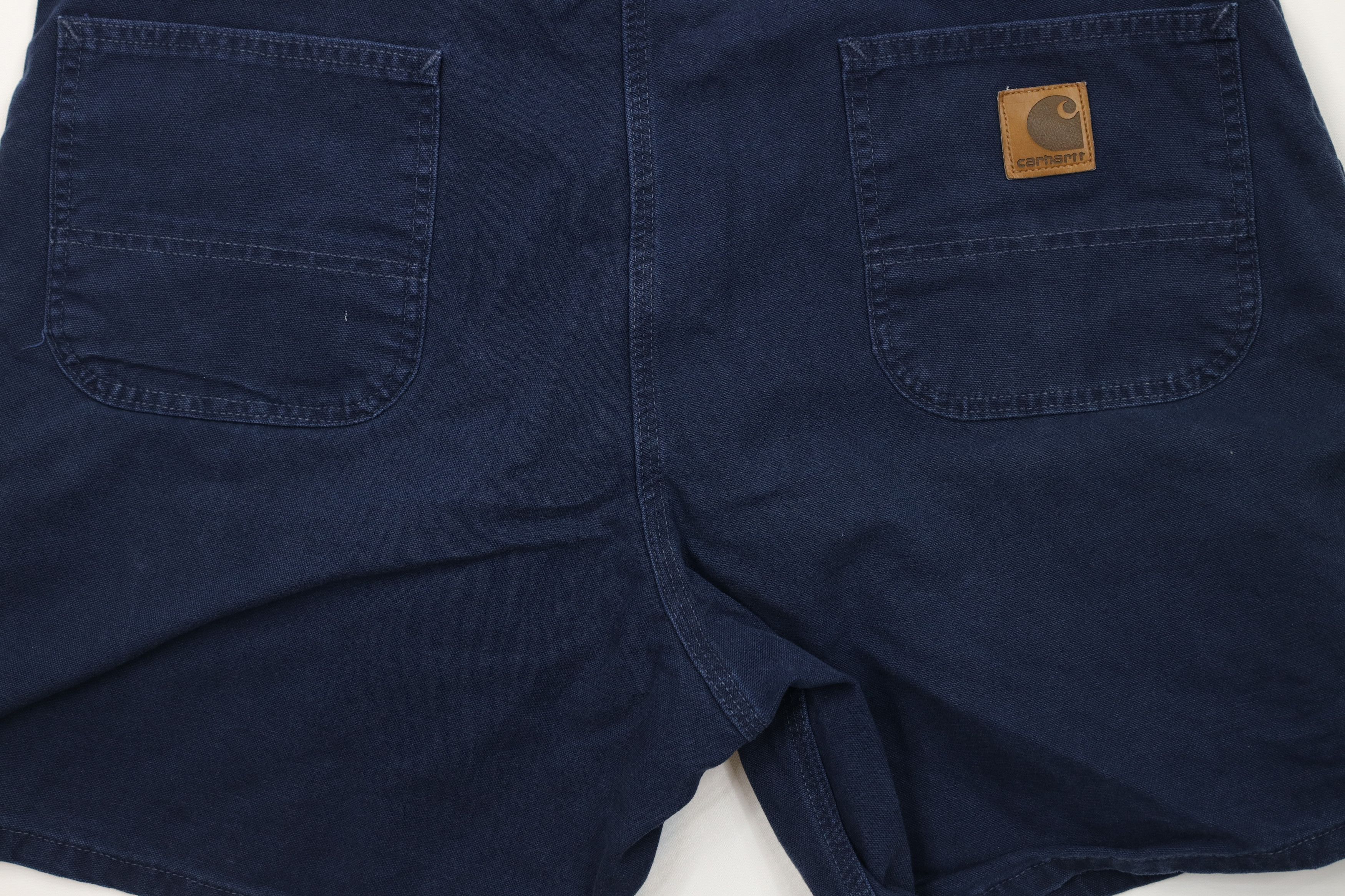 Carhartt Vintage 90s Carhartt Knee Canvas Dungaree Shorts Blue USA Size US 42 / EU 58 - 9 Thumbnail