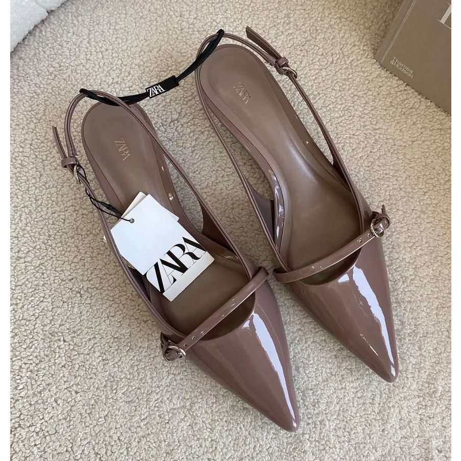 Zara ZARA Pointed Toe Kitten Heels NWT Size US 10 / IT 40 - 8 Thumbnail