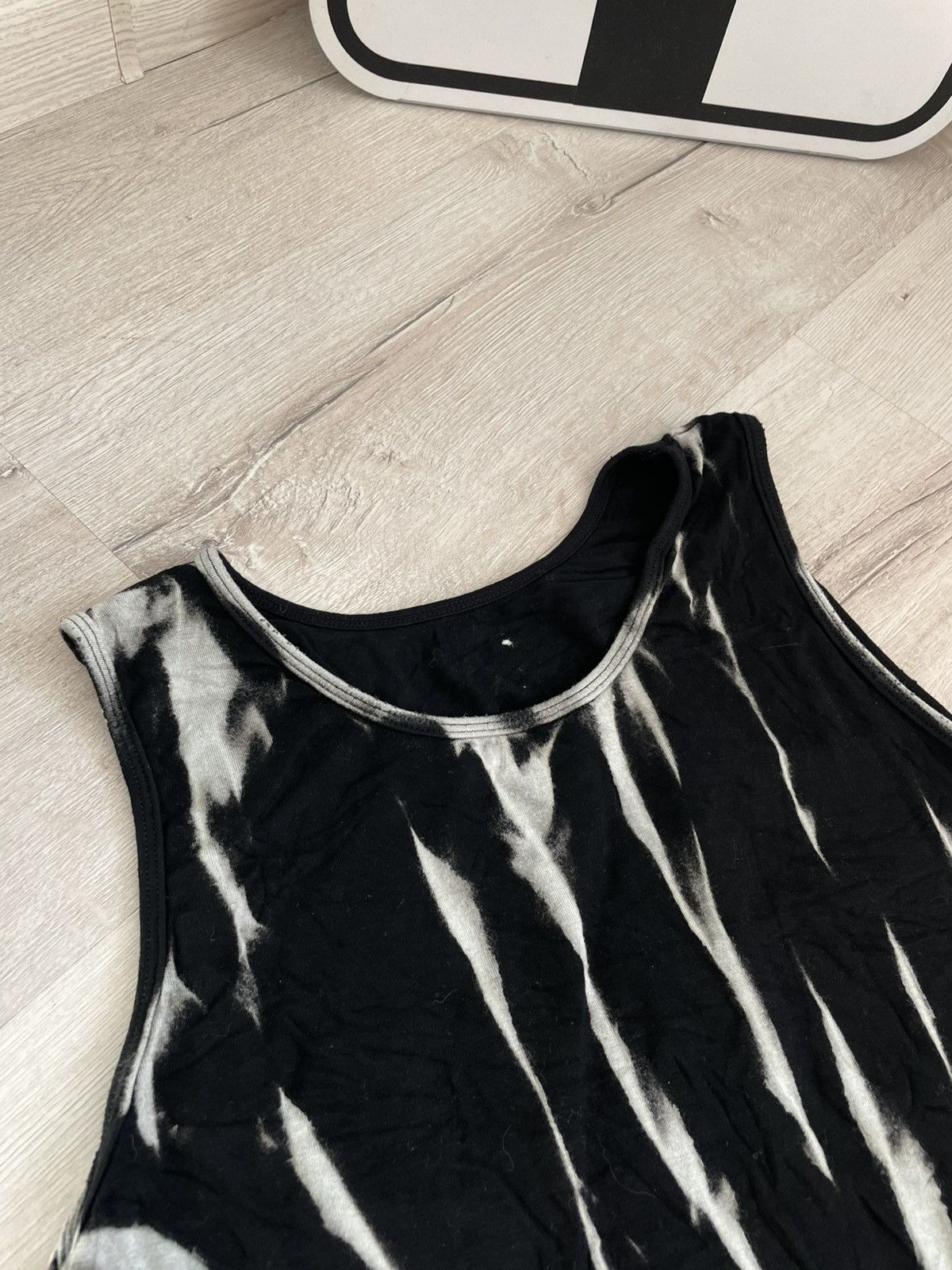 Vintage Vintage Y2k Black Tie Dye Open Back Tank Top Size S / US 4 / IT 40 - 7 Thumbnail