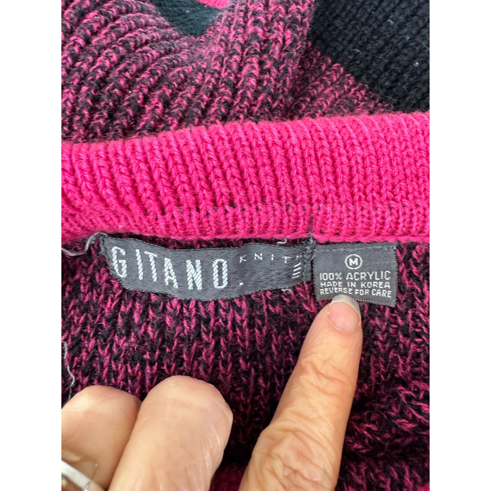 Other Vintage 1985 Sweater Gitano Sweater Mini Dress - Medium Size M / US 6-8 / IT 42-44 - 3 Thumbnail