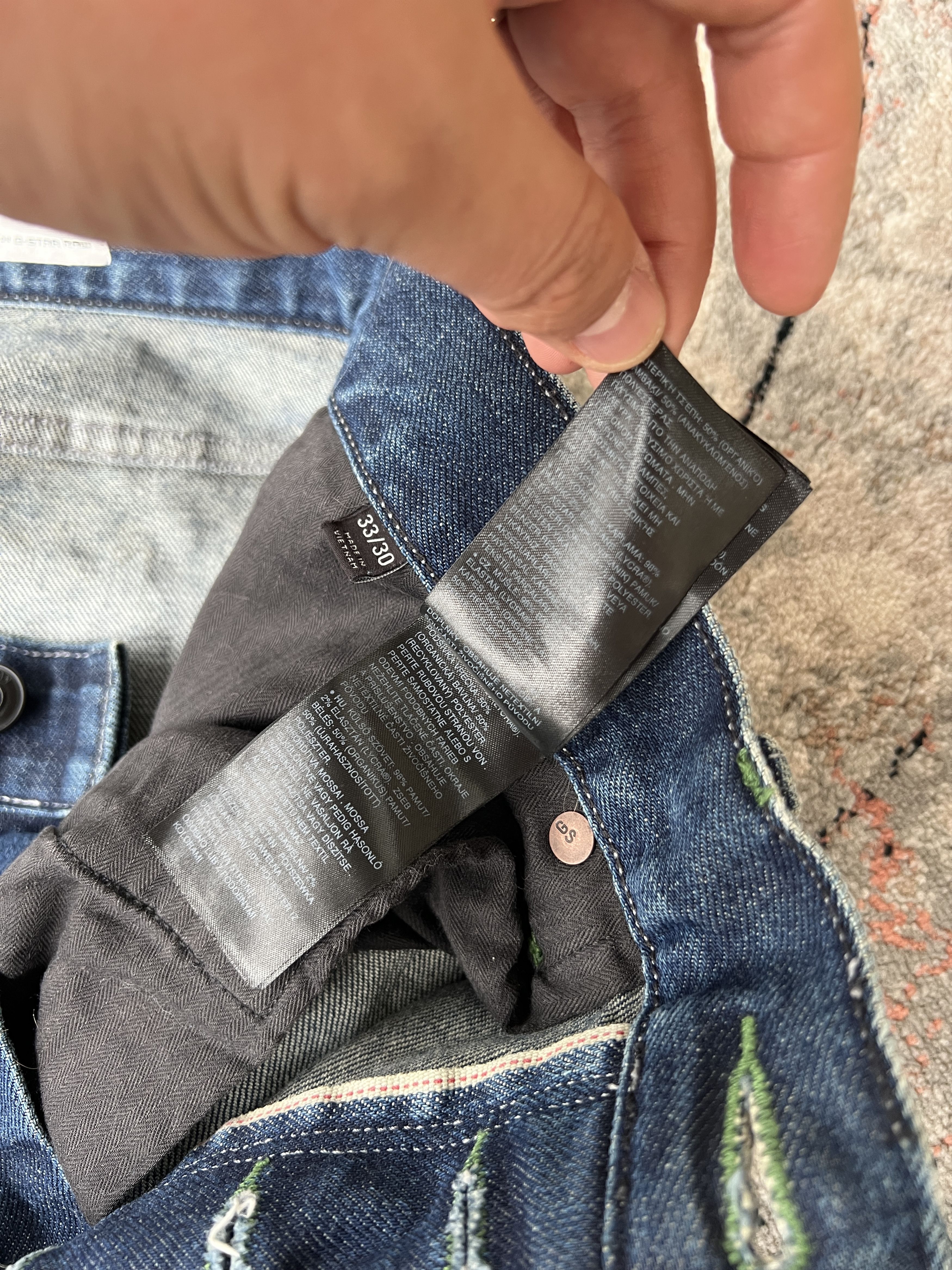 G-Star G-Star Raw Premium Japanese Fabric Jeans Size US 33 - 17 Thumbnail