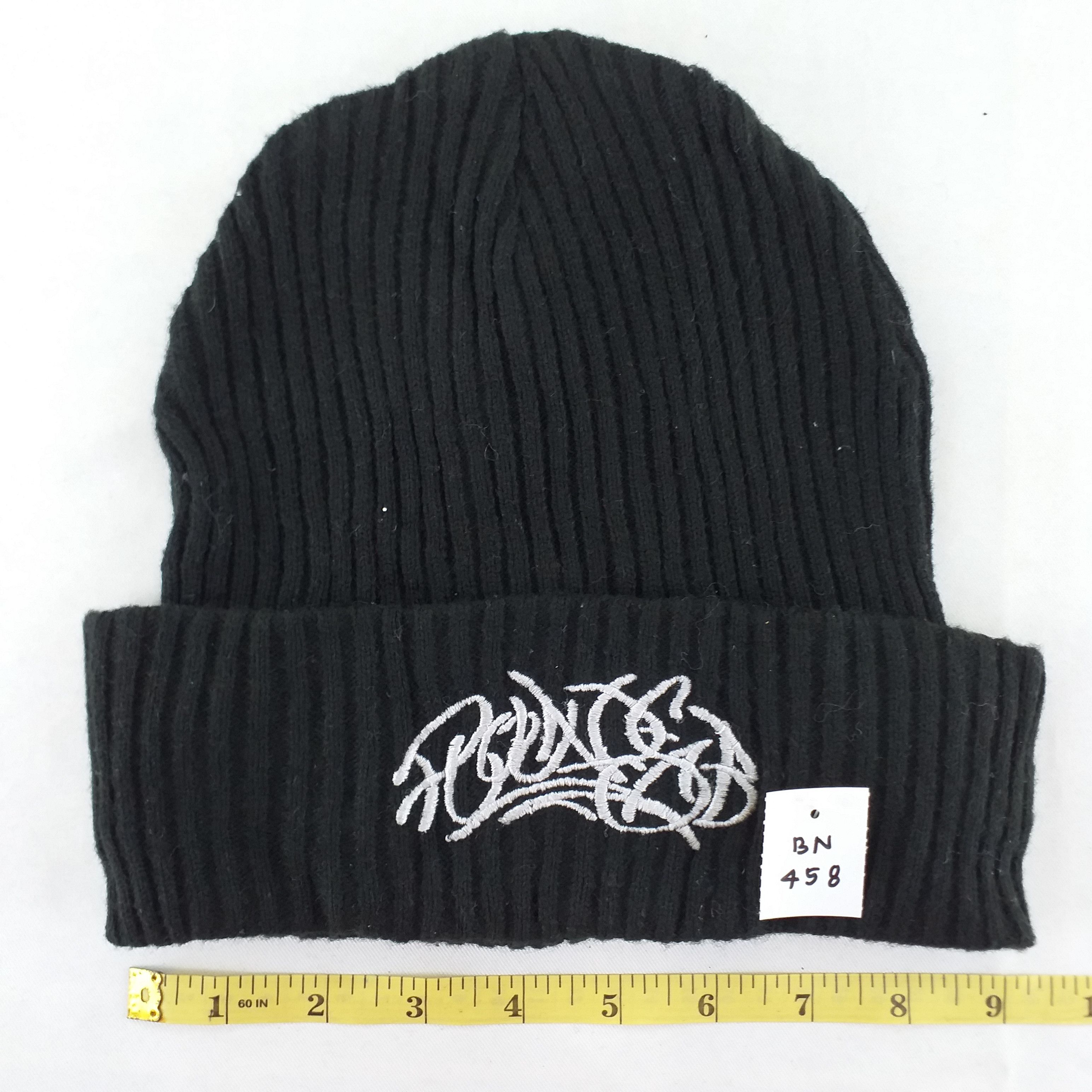 Japanese Brand Plain Embroidery Snow Cap Hat Beanie -BN458 Size ONE SIZE - 3 Thumbnail