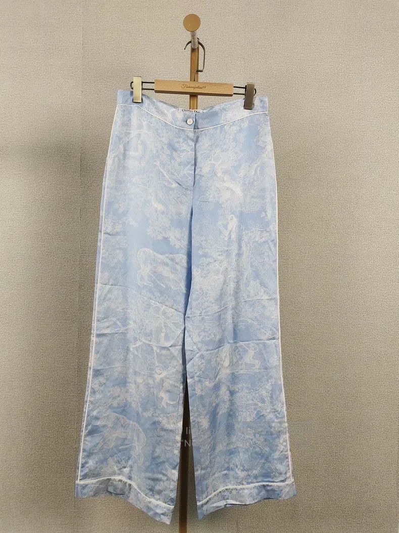 Dior Dior Zoo Ice Silk Trousers Size 25" / US 0 / IT 36 - 1 Thumbnail
