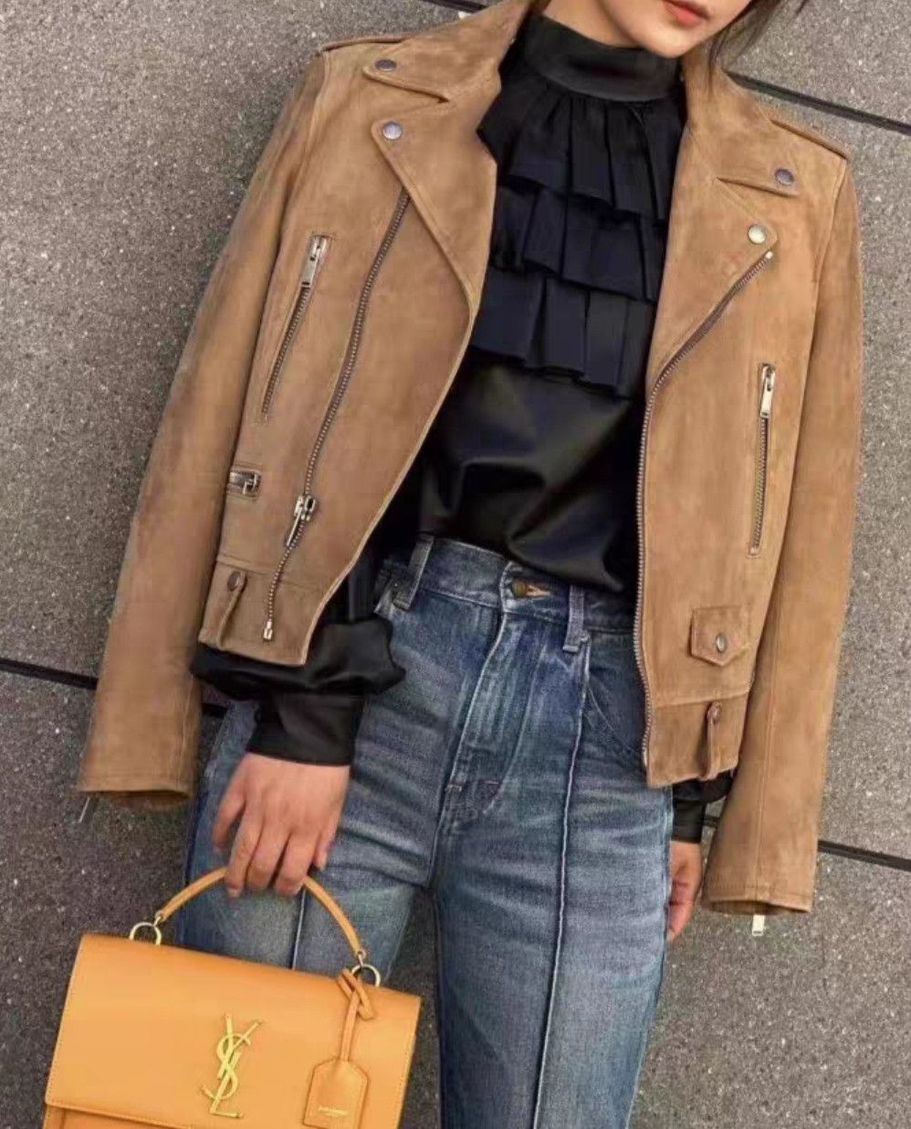 Saint Laurent Paris Saint Laurent fringed suede leather jacket2412-Nextarrow Size XS / US 0-2 / IT 36-38 - 8 Thumbnail