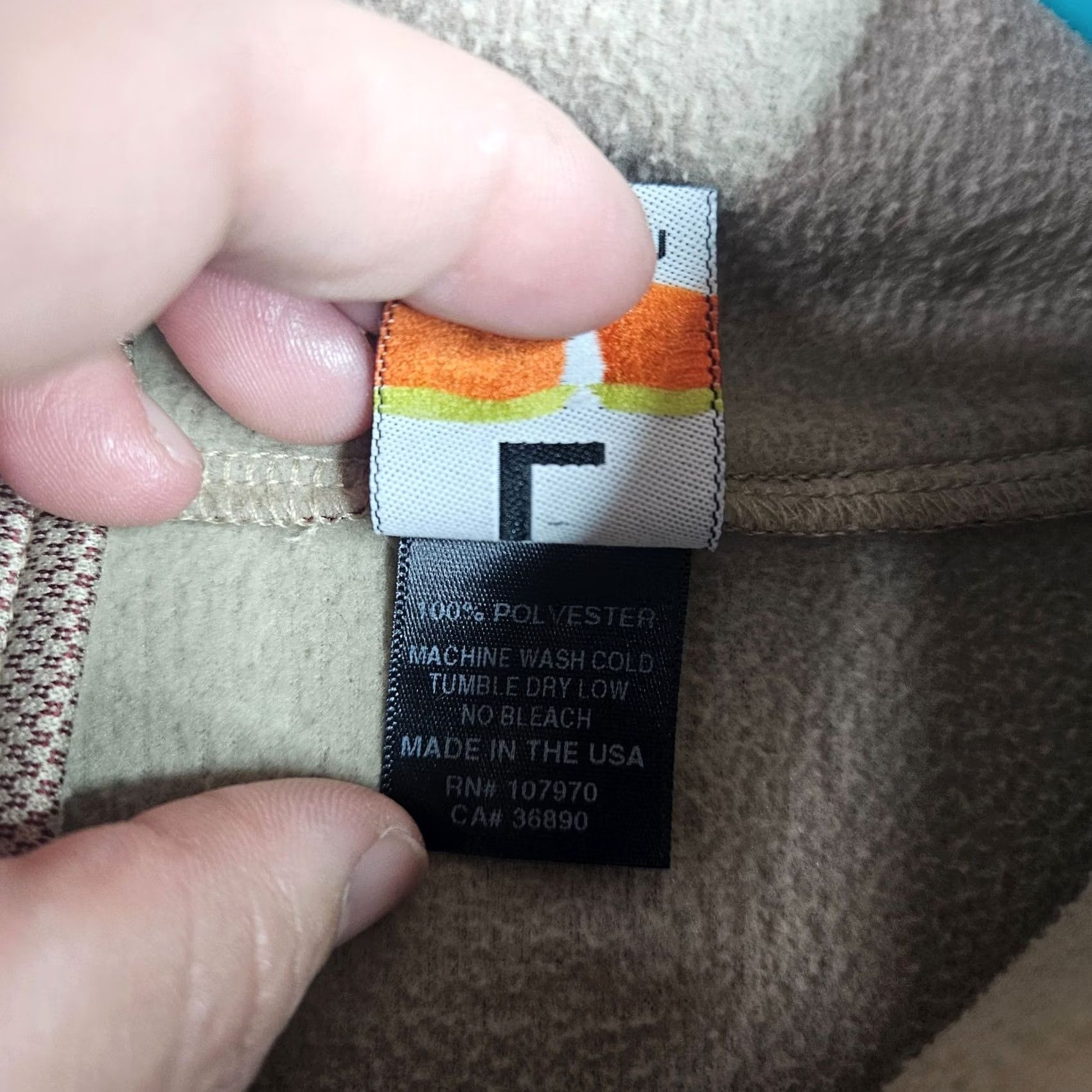 Vintage Kerrits Womens Quarter Zip Fleece Pullover Tan Riding Equestrian Size L USA Made Long Sleeve Raglan Logo Pocketful of Style? Size L / US 10 / IT 46 - 5 Thumbnail