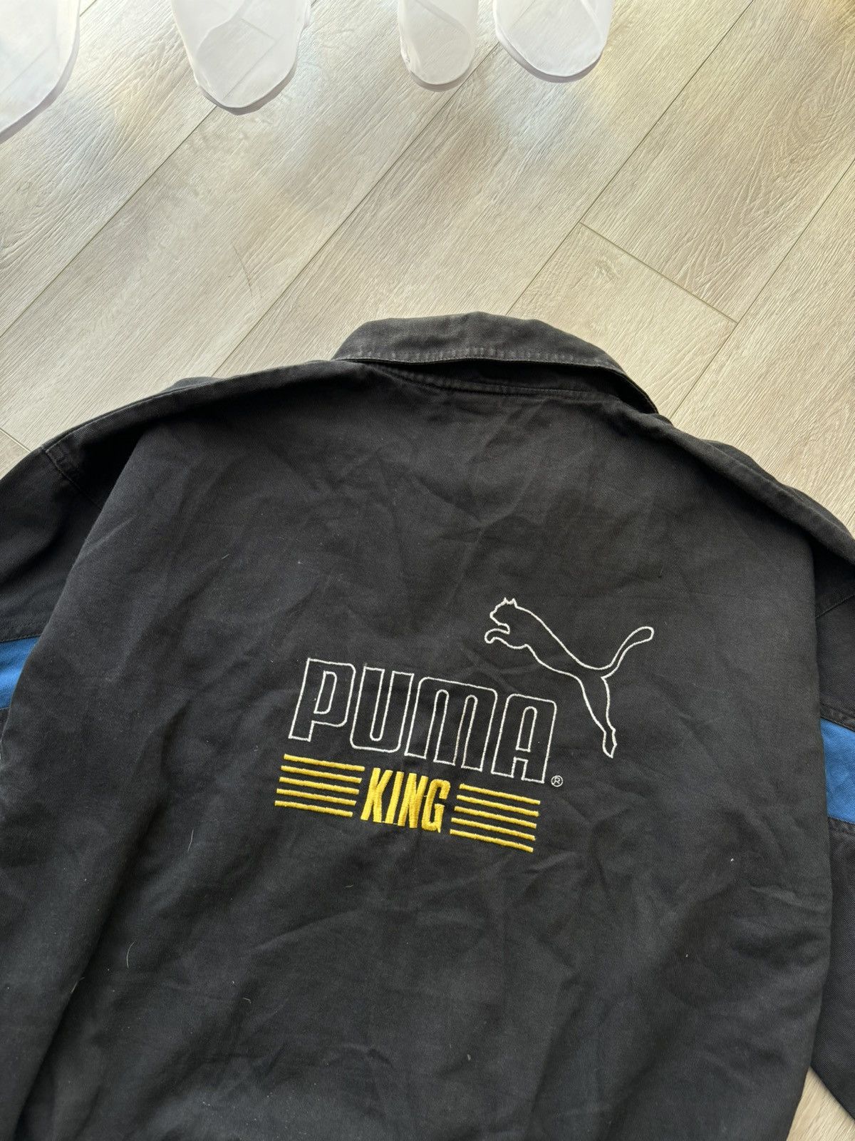 Puma × Vintage RARE 1995 Derby County x Puma King Drill Top Jacket Vintage Size US L / EU 52-54 / 3 - 8 Thumbnail
