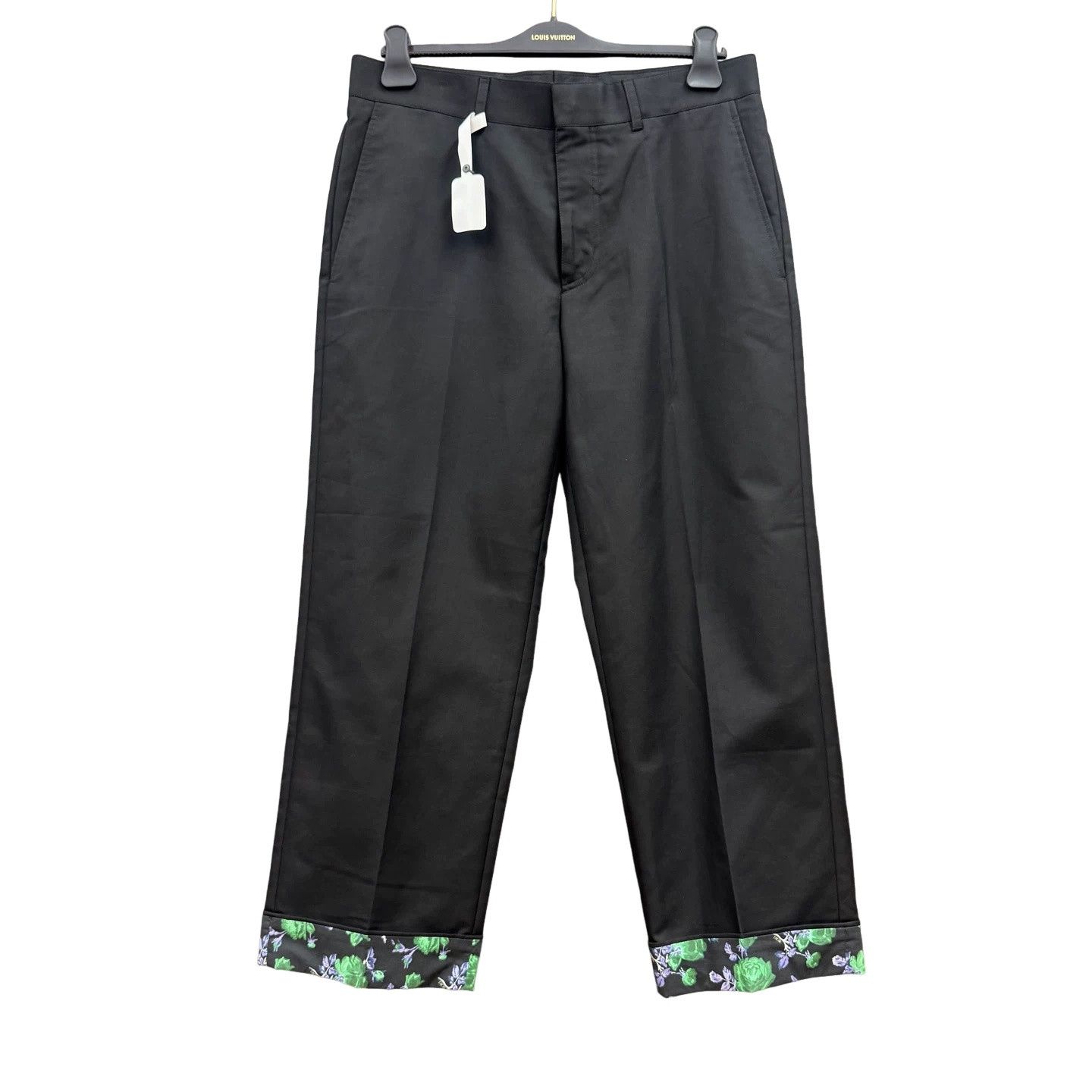 Dior Dior Floral Cuff Trousers Size 48 Size US 32 / EU 48 - 1 Thumbnail