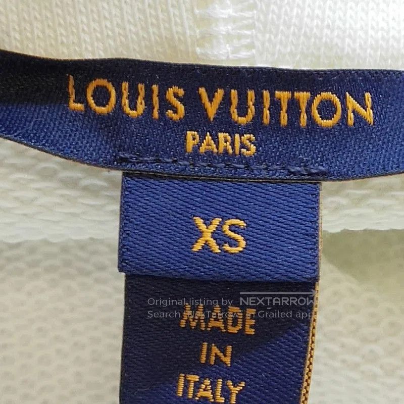 Louis Vuitton Louis Vuitton Cotton Logo Hoodie in Cream. Size US XS / EU 42 / 0 - 7 Thumbnail