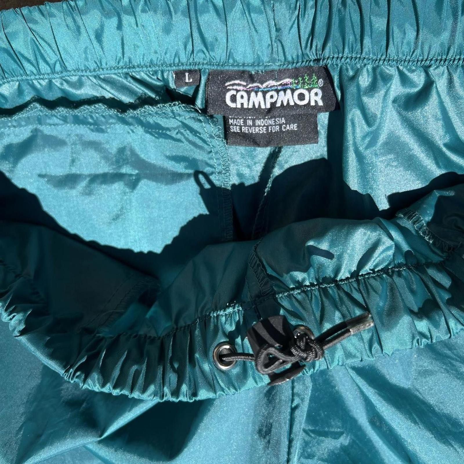 Other Y2K Turquoise + Purple Trim Gorpcore Rain Pants Size US 34 / EU 50 - 3 Thumbnail
