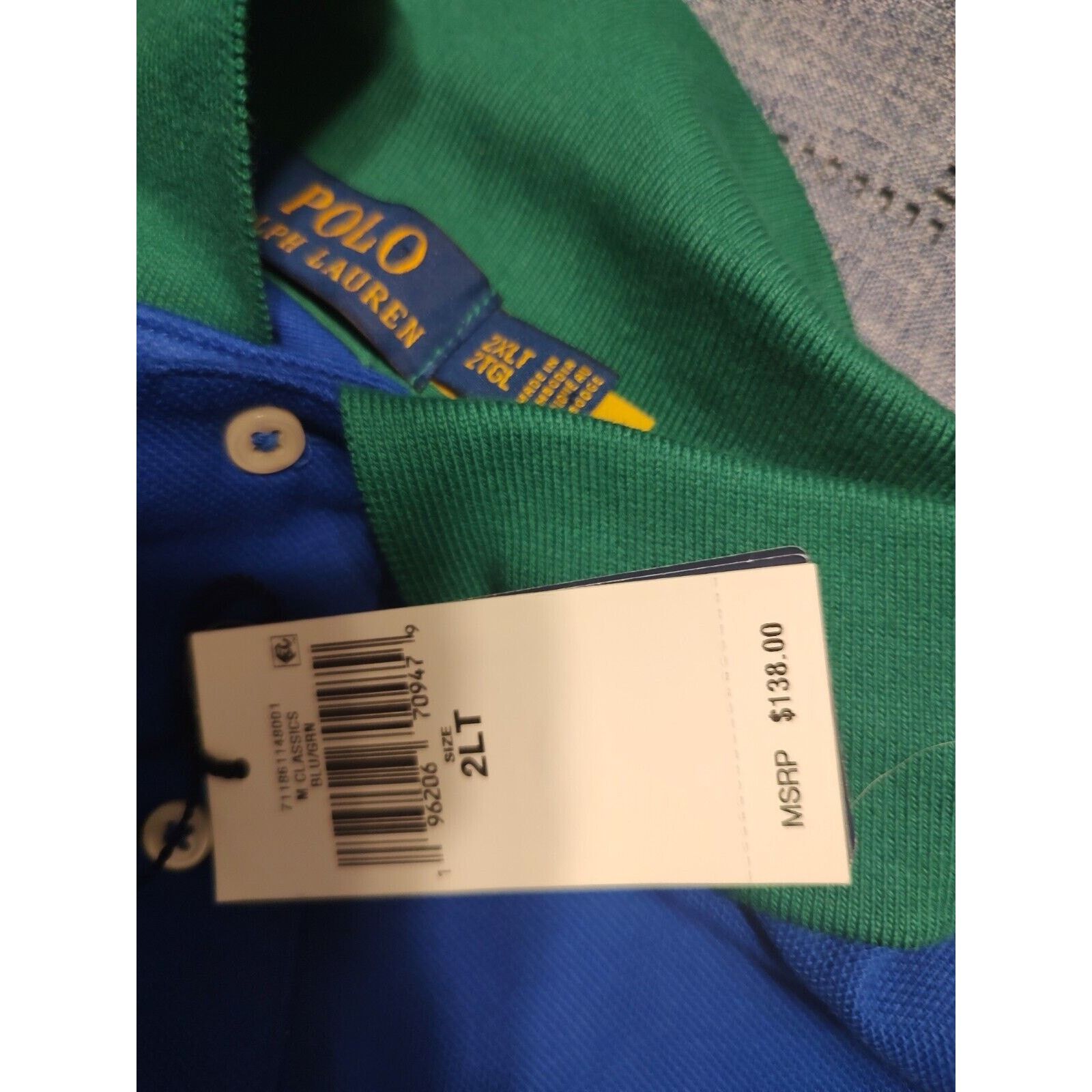 Ralph Lauren NEW Polo Ralph Lauren POLO Big Pony Blue & Green Size 2LT Size US XXL / EU 58 / 5 - 4 Thumbnail
