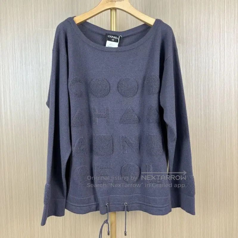 Chanel Chanel Navy Cashmere Pullover Sweater . Size XL / US 12-14 / IT 48-50 - 1 Thumbnail