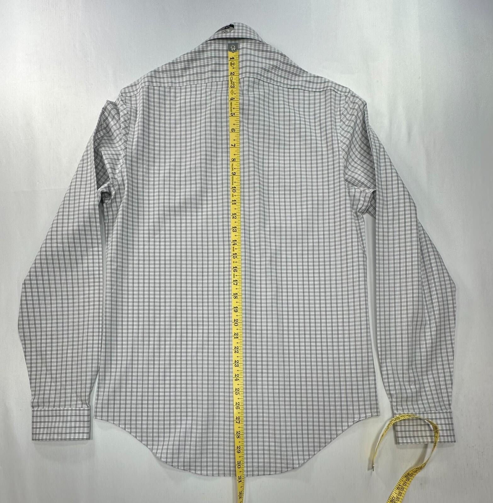 Calvin Klein Calvin Klein Slim Stretch Button Up Black Mens 15-34/35 XL Size 38R - 6 Thumbnail