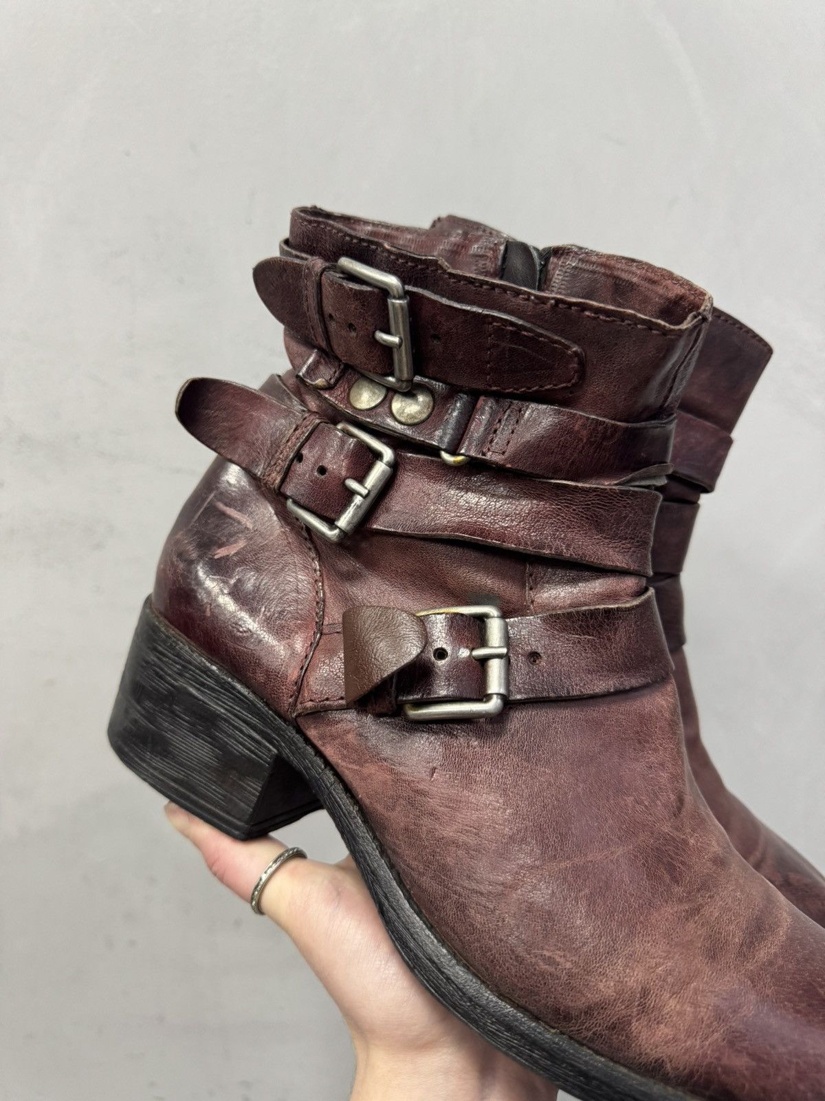 If Six Was Nine Vintage AS 98 Real Leather Boots Italy Hight Boots Guidi Size US 7 / EU 40 - 3 Thumbnail