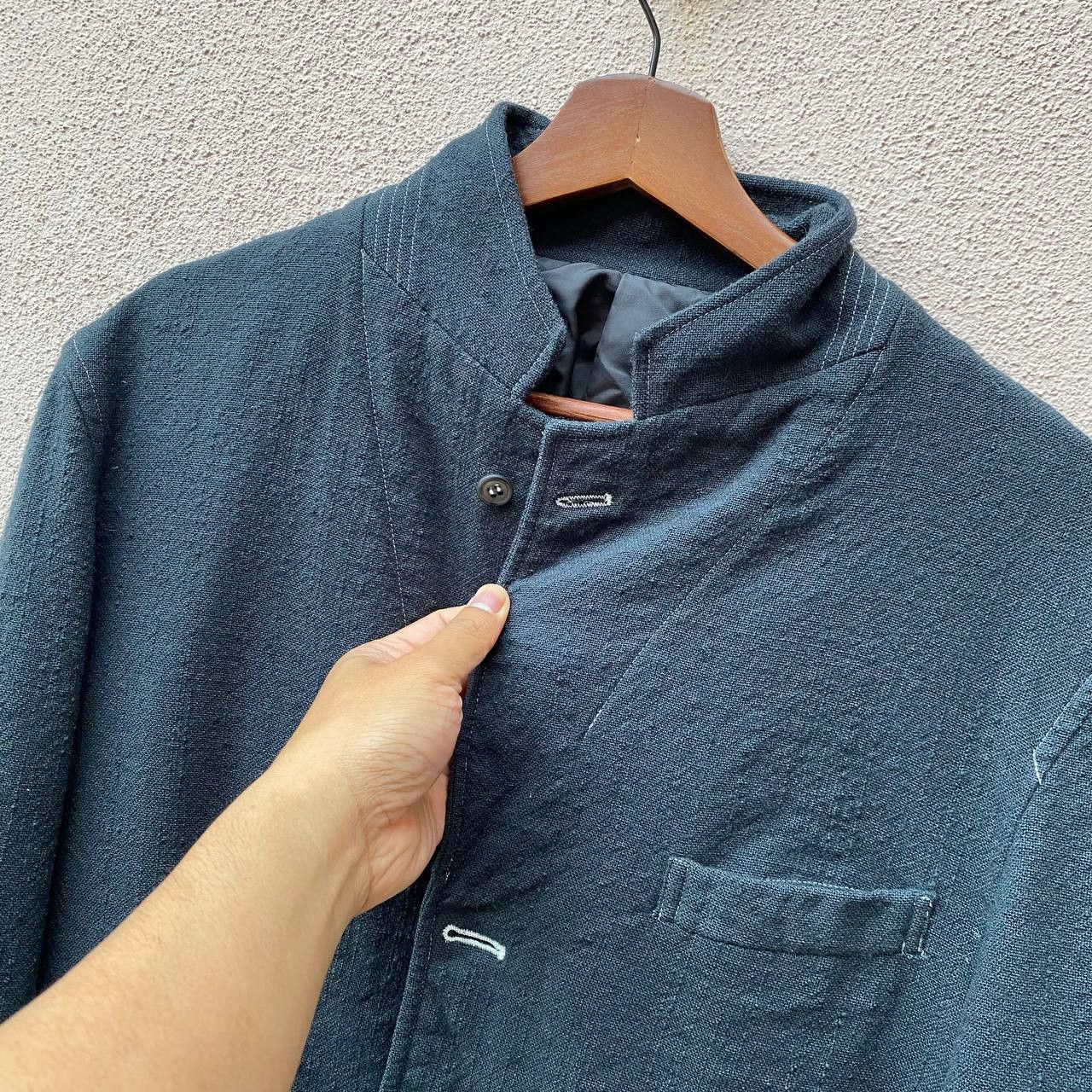 Comme des Garcons Homme AD2001 COMME DES GARCON MINIMALIST WOOL JACKET Size US S / EU 44-46 / 1 - 7 Thumbnail