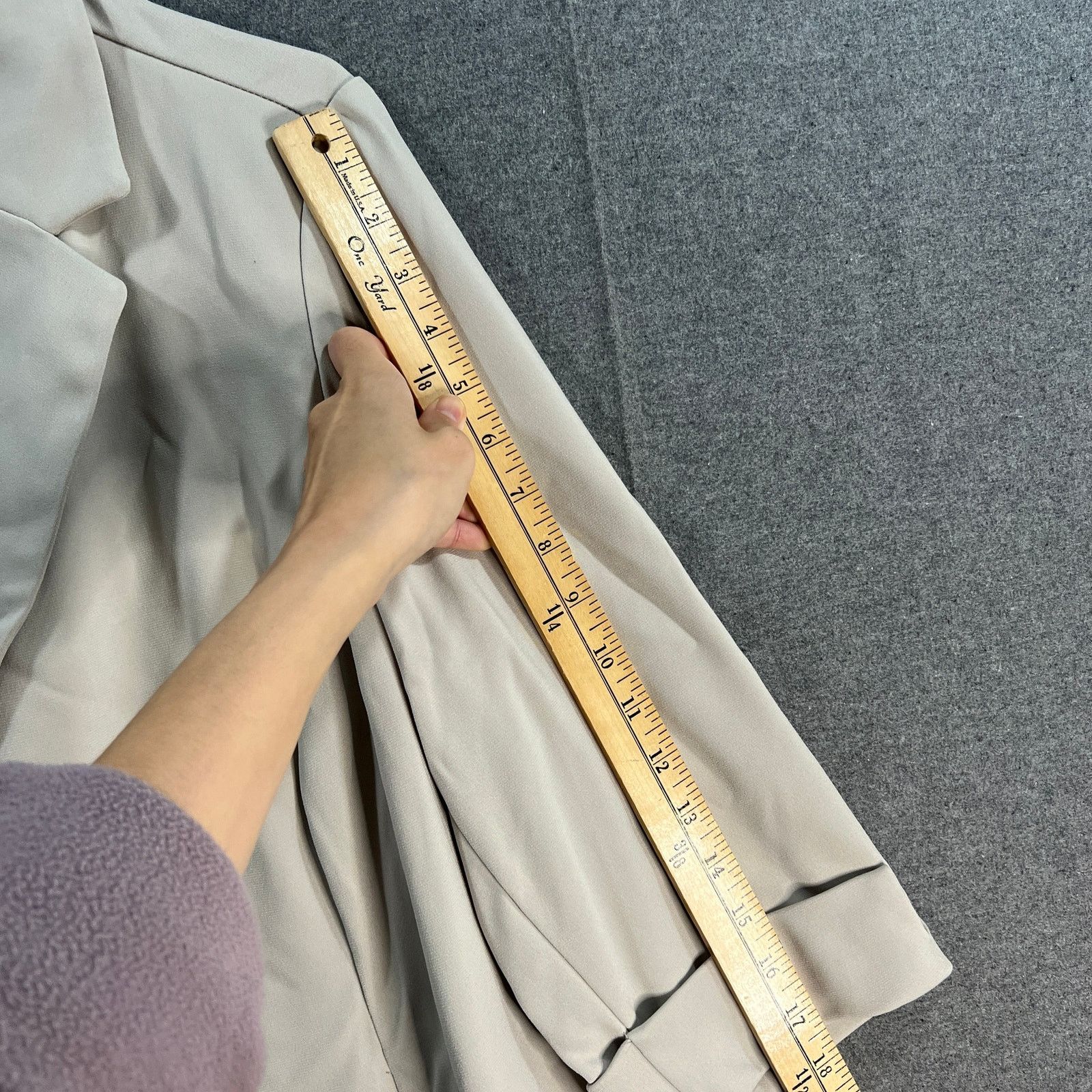 Other GRAVER Susan Graver LK Fusion 3/4 Slv Cutaway Hem Blazer Size XL / US 12-14 / IT 48-50 - 5 Thumbnail