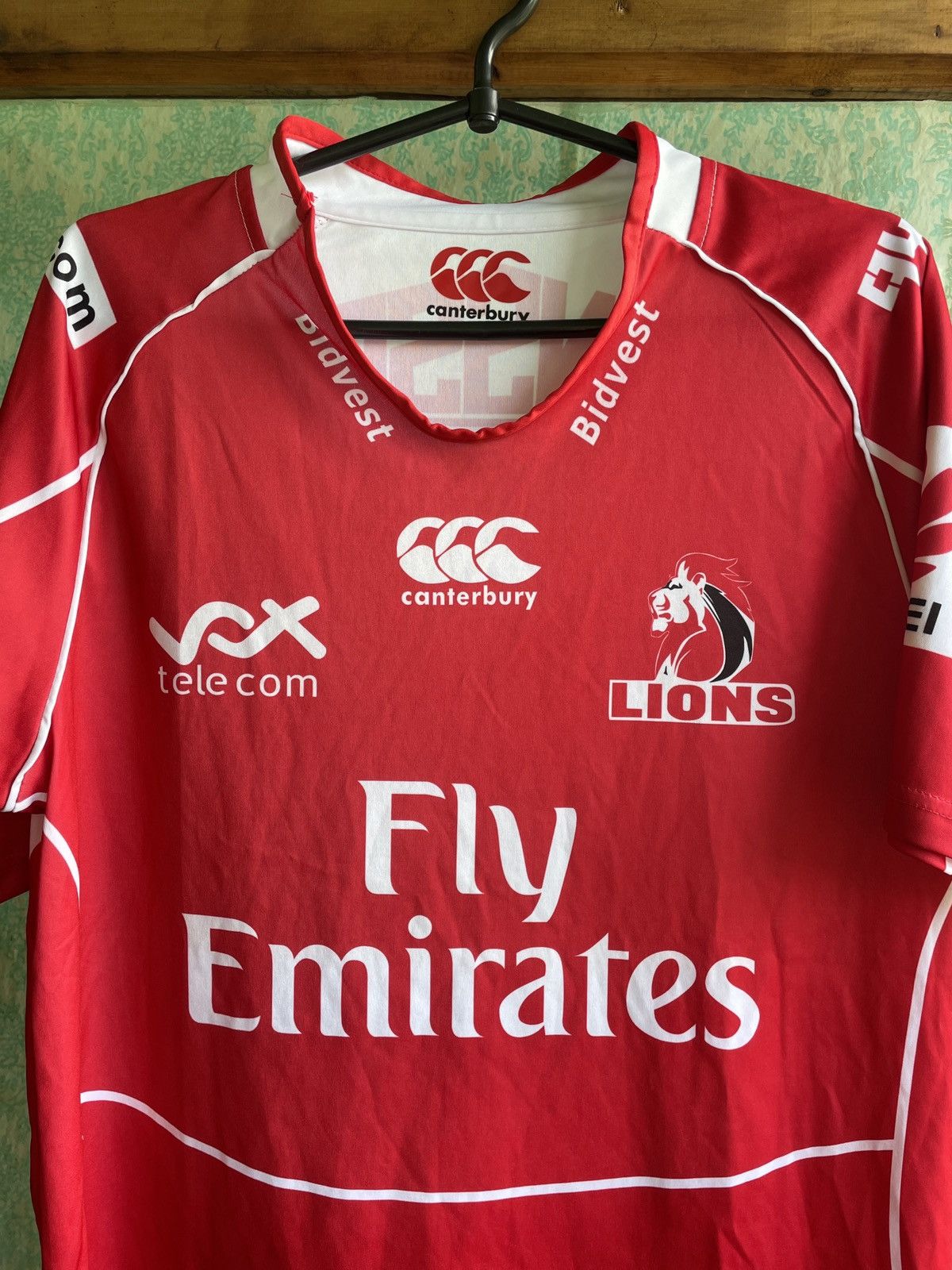 Canterbury of New Zealand Canterbury Lions Rugby Jersey Fly Emirates South Africa Size US XL / EU 56 / 4 - 2 Thumbnail