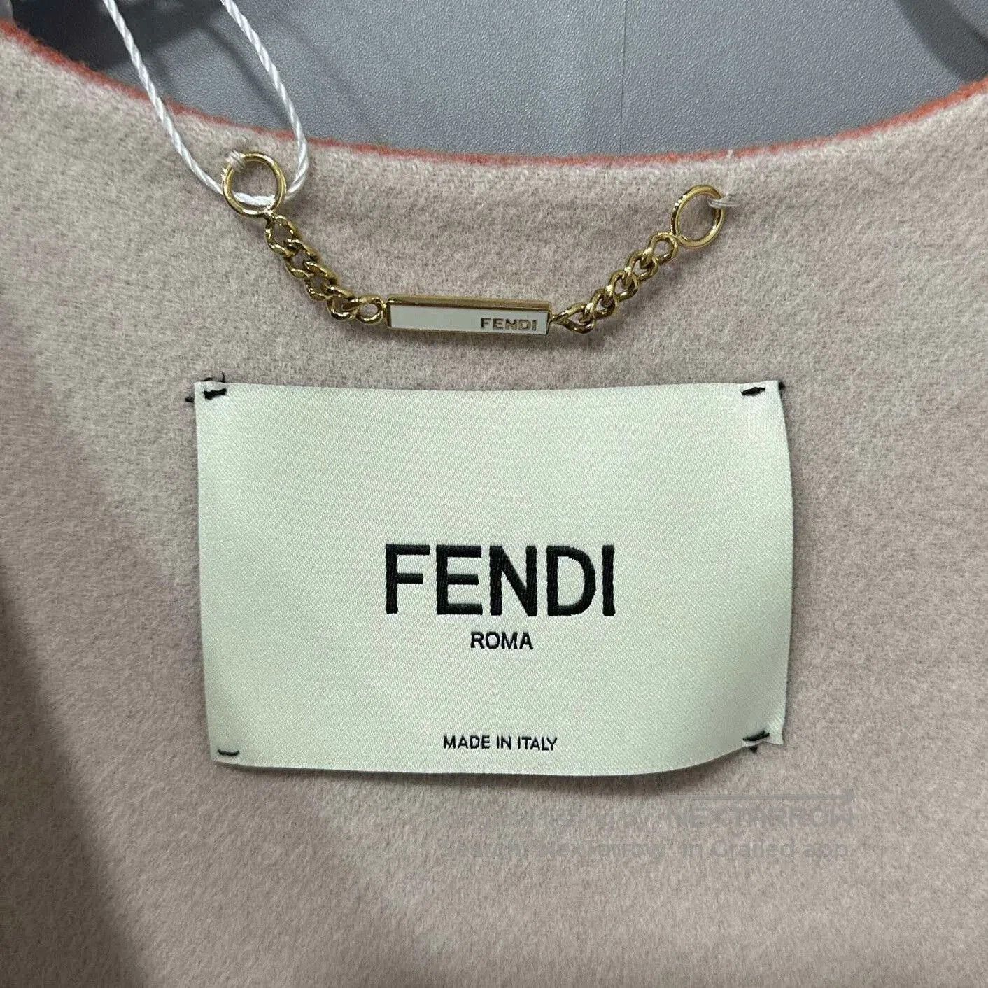 Fendi fendi long cape coat with fur pockets. Size US S / EU 44-46 / 1 - 4 Thumbnail