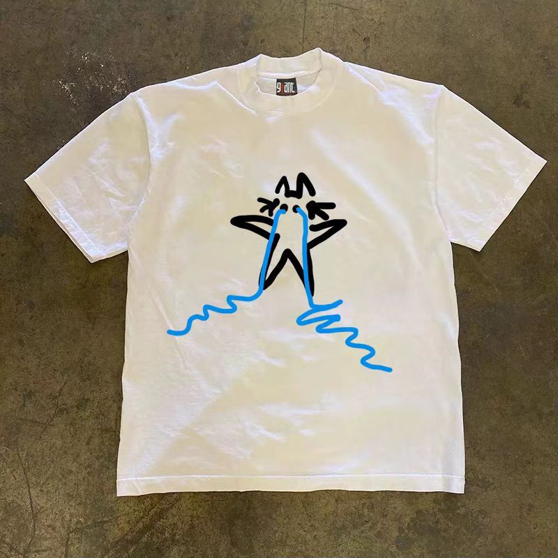 Japanese Brand × Vintage Street Short Sleeve T-Shirt White Loose Printed Graphic Size US M / EU 48-50 / 2 - 2 Thumbnail