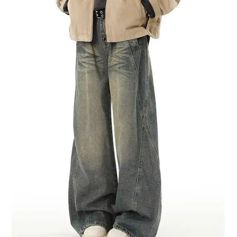 Japanese Brand × Jean Retro casual wide leg high street jeans Size US 32 / EU 48 - 1 Thumbnail