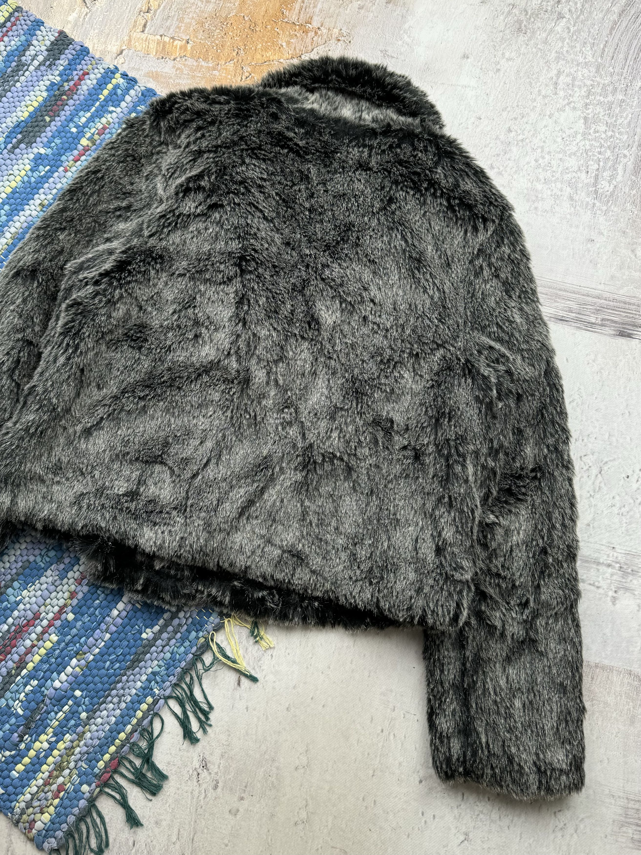 Vintage Vintage Cropped Faux Fur Coat A687D15(378) Size M / US 6-8 / IT 42-44 - 7 Thumbnail