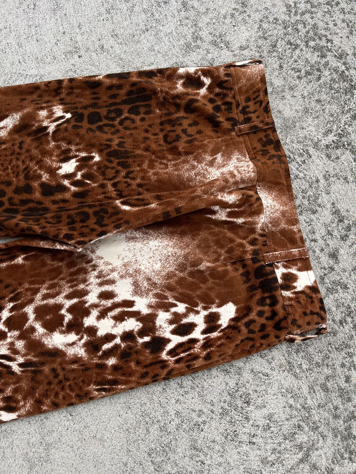 If Six Was Nine × Vintage Rare Vintage 90’s Lea Rome Leopard Print Flared Pants Size 28" / US 6 / IT 42 - 12 Thumbnail
