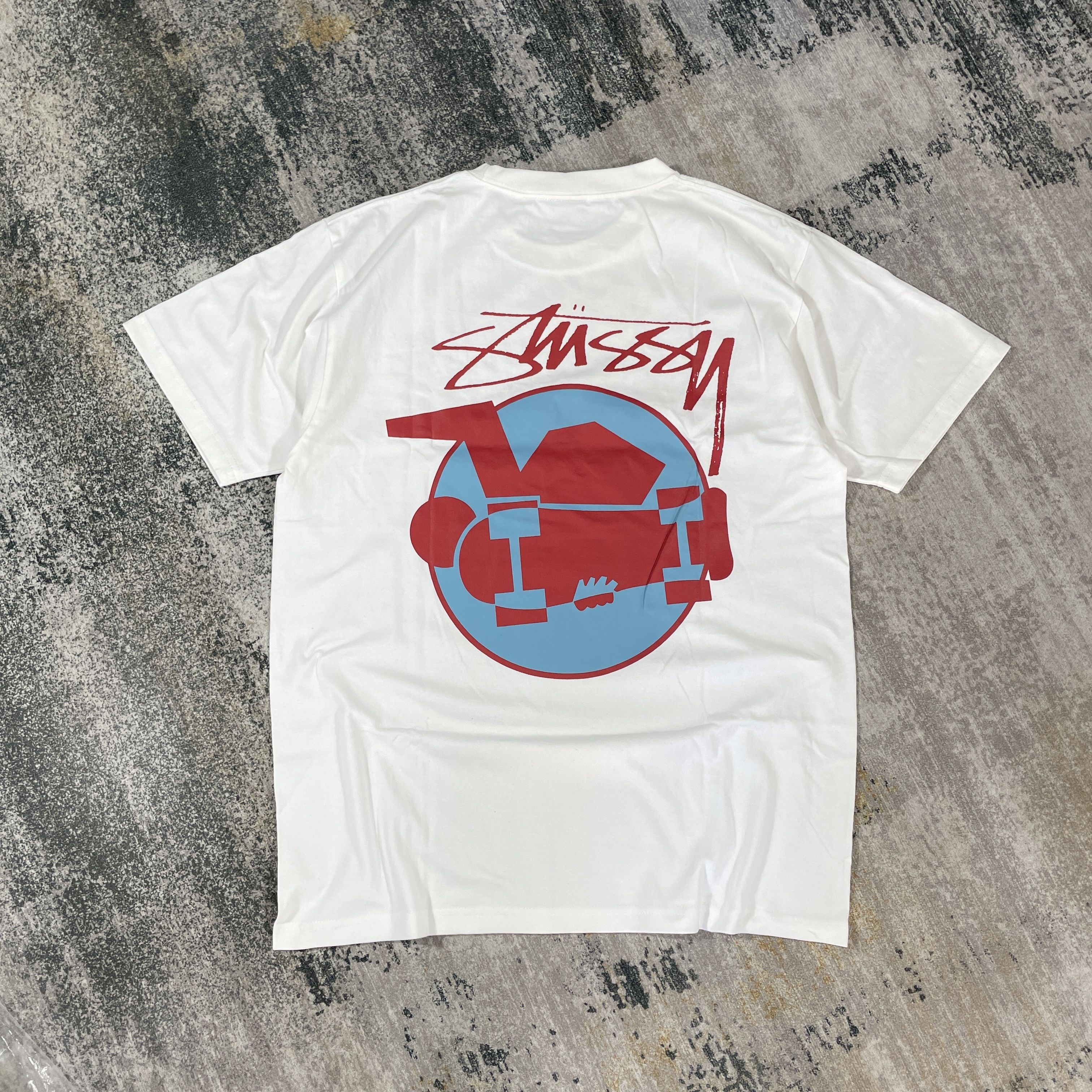 Stussy Stussy Logo Skateman Tee BNWT White Medium Size US M / EU 48-50 / 2 - 2 Thumbnail