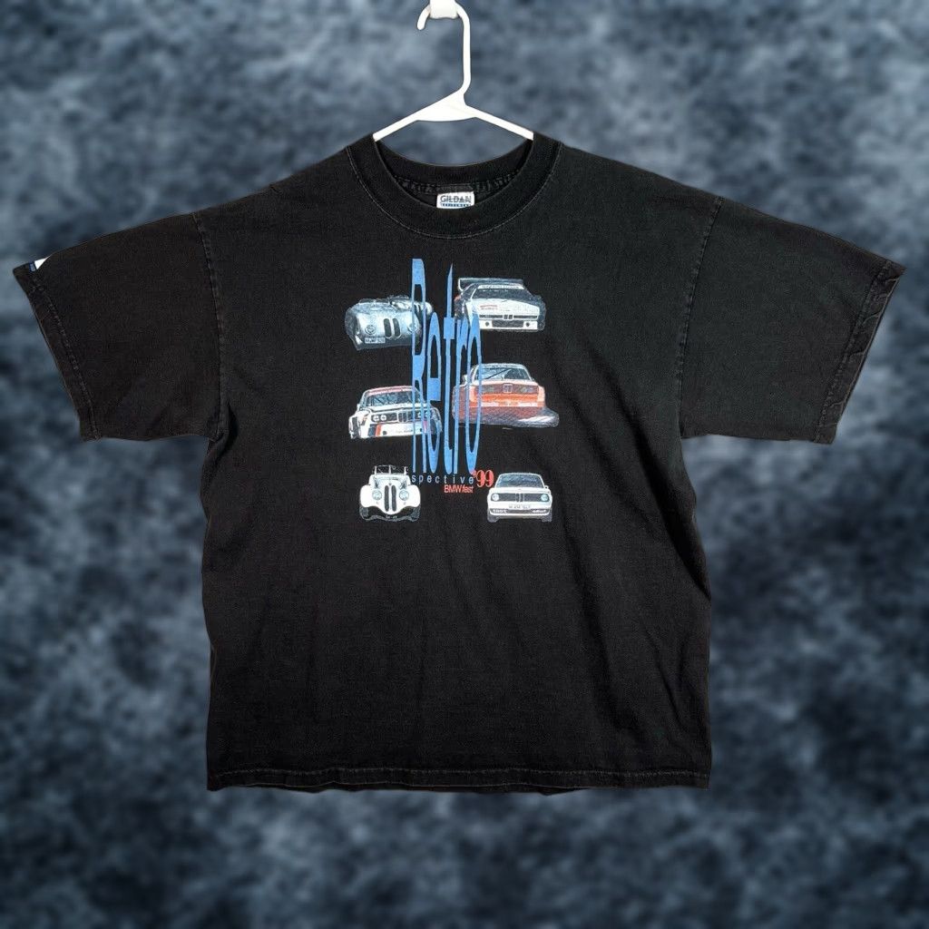 Vintage BMW Motorsport 1999 T Shirt Adult XL Black Cotton Graphic