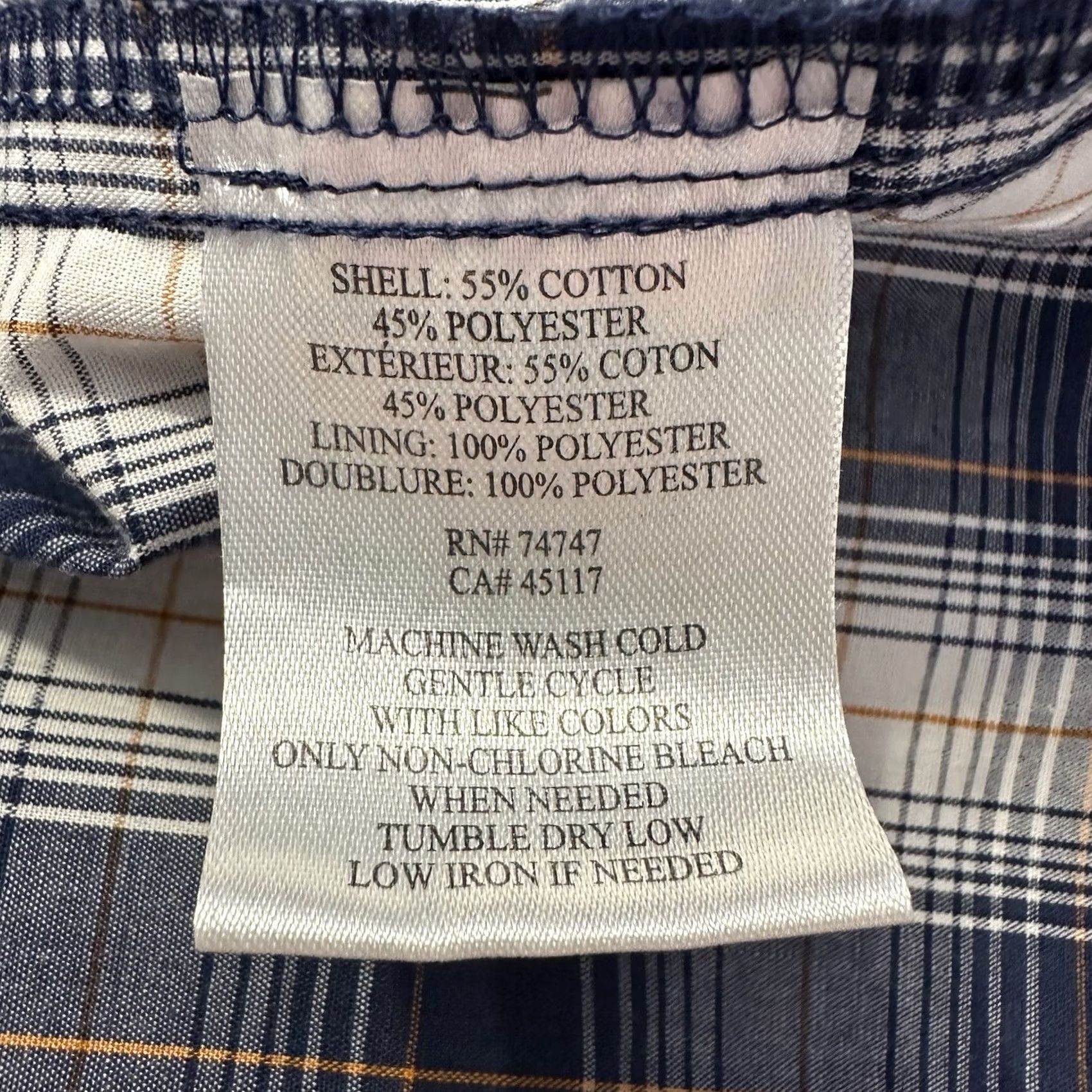 Vintage RedHead Short Sleeve Button Down Shirt Mens M Blue Plaid Collared Size US M / EU 48-50 / 2 - 7 Thumbnail