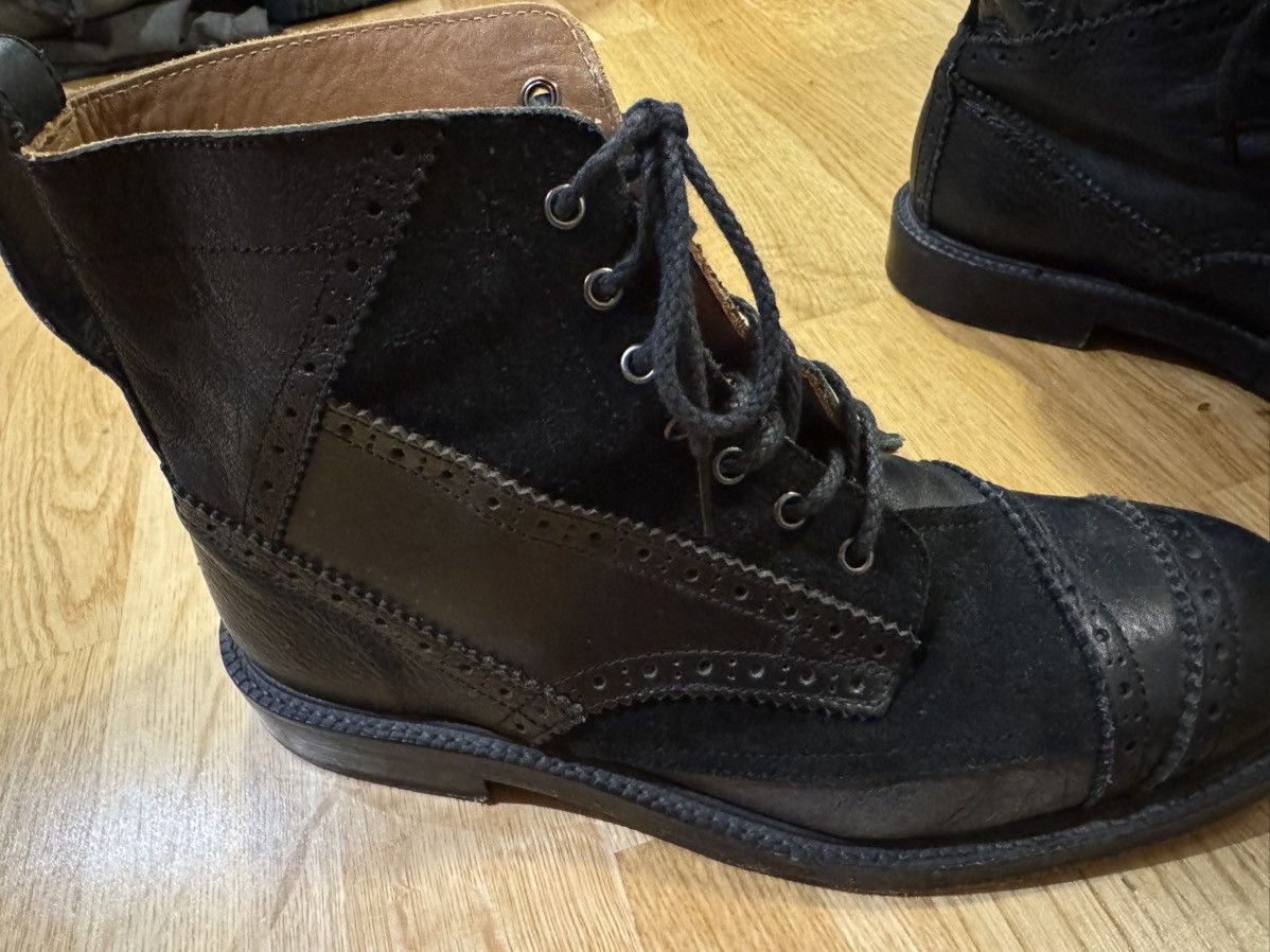 Junya Watanabe Junya Watanabe patchwork black leather boots Size US 10 / EU 43 - 4 Thumbnail