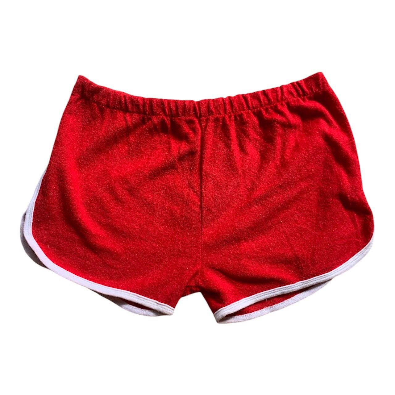 Vintage Vintage 80s Cotton Blend Terry Cloth Red Shorts Grailed