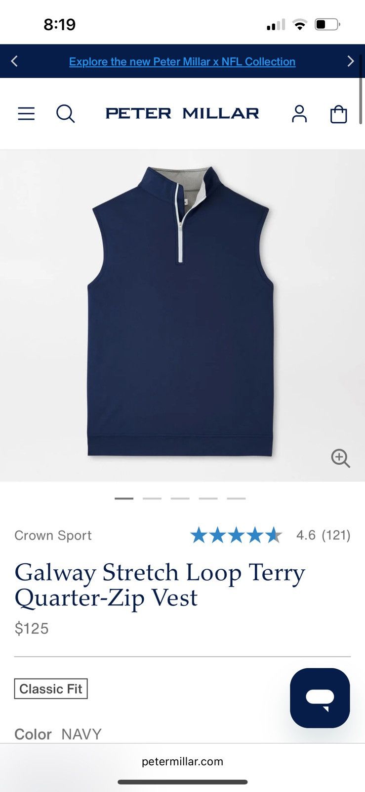 Peter Millar Peter Millar Golf Vest Size US M / EU 48-50 / 2 - 5 Thumbnail