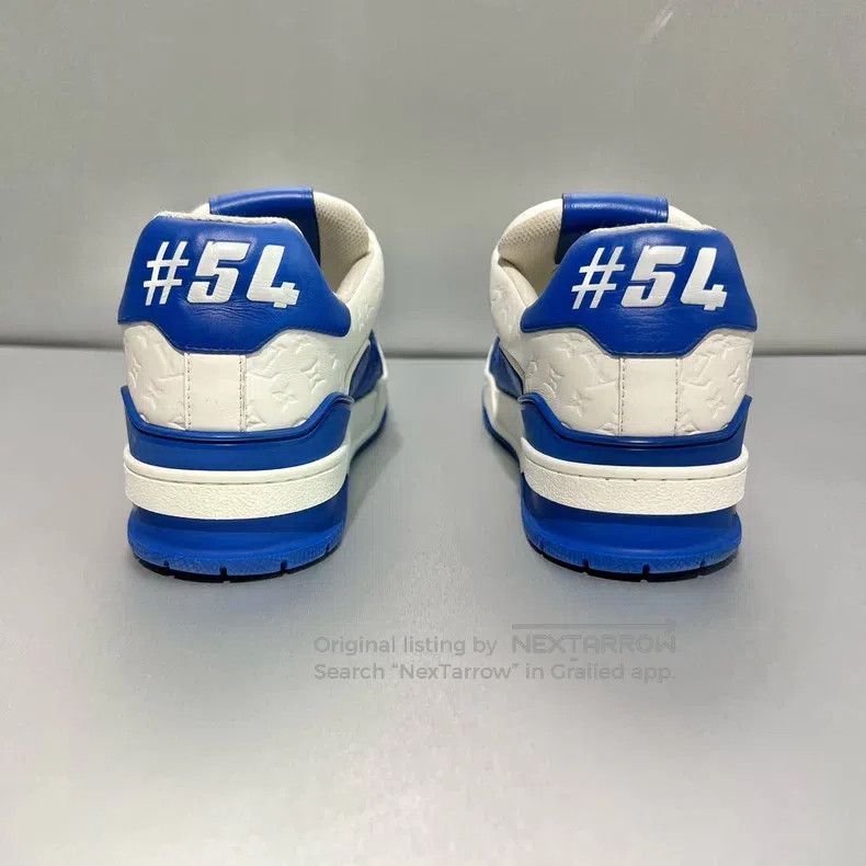 Louis Vuitton Louis Vuitton Black, white and blue embossed low-cut board Size US 6 / EU 39 - 5 Thumbnail