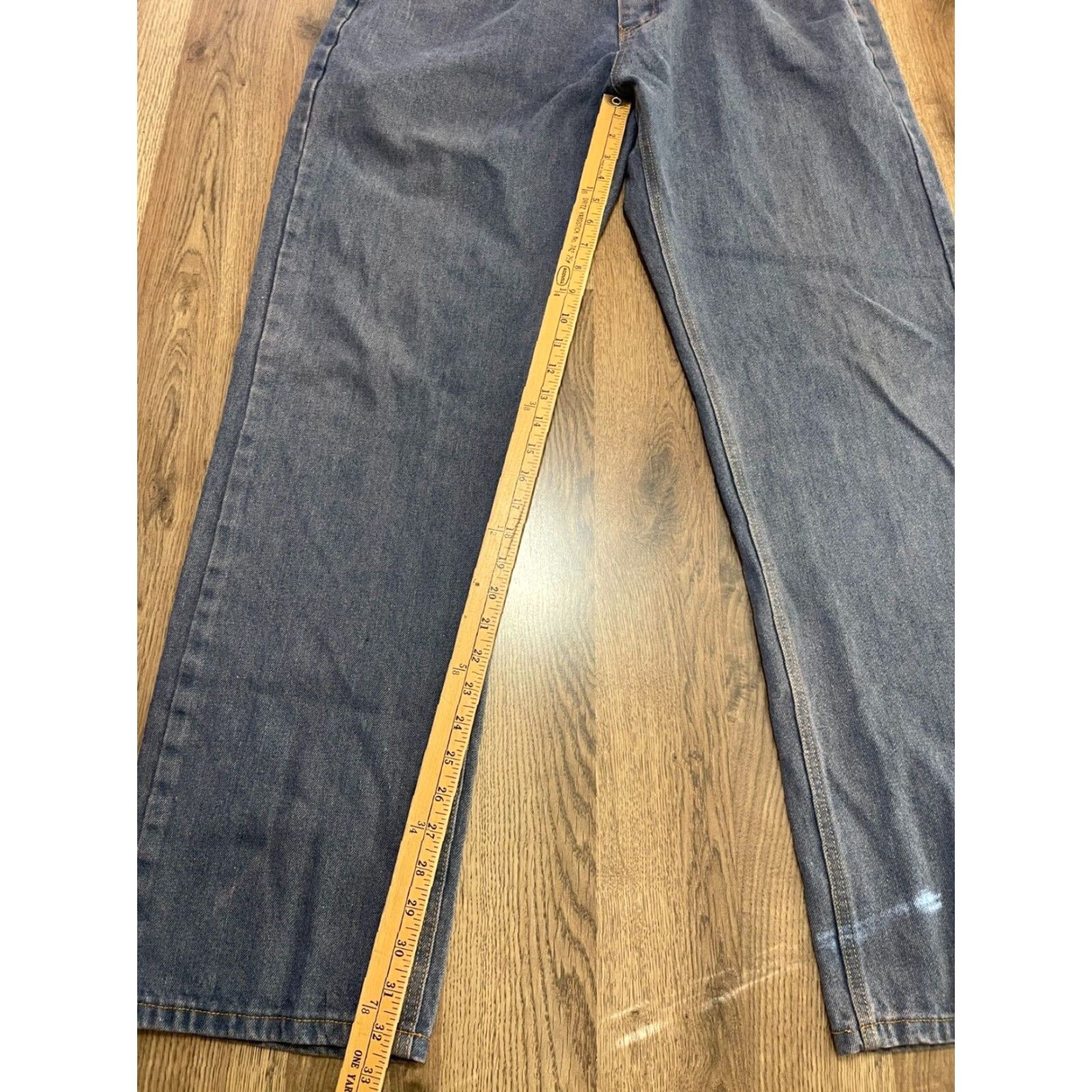 Vintage Buffalo Jeans Men's 38/34 Blue Denim Straight Leg Pockets Jeans Retail 34 In Inseam Size US 38 / EU 54 - 7 Thumbnail
