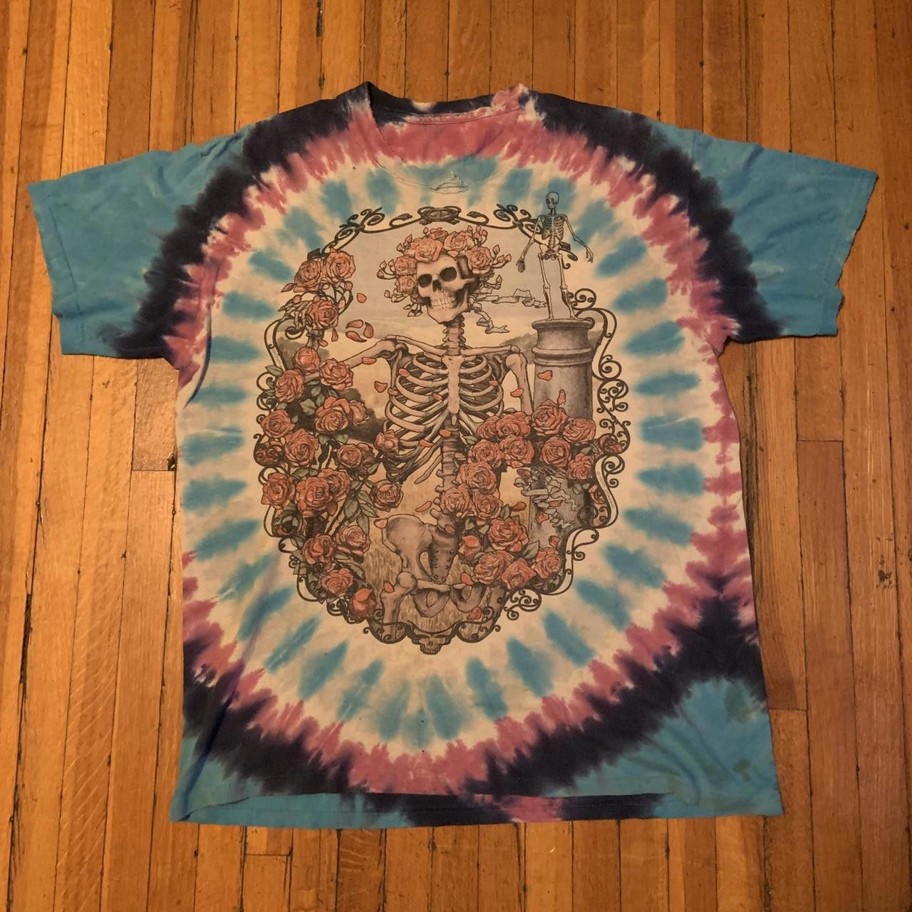 Designer Vintage Grateful Dead Tie Dye Skeleton T Shirt 1995 L/XL Size US XL / EU 56 / 4 - 2 Thumbnail