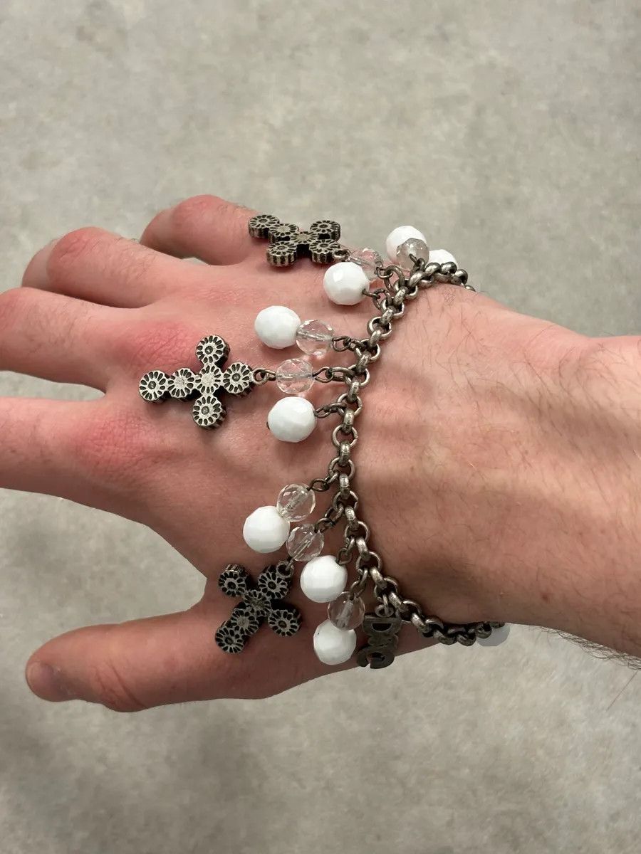 Dolce & Gabbana Dolce & Gabbana Silver Metal Charm Cross Bracelet Size ONE SIZE - 2 Thumbnail
