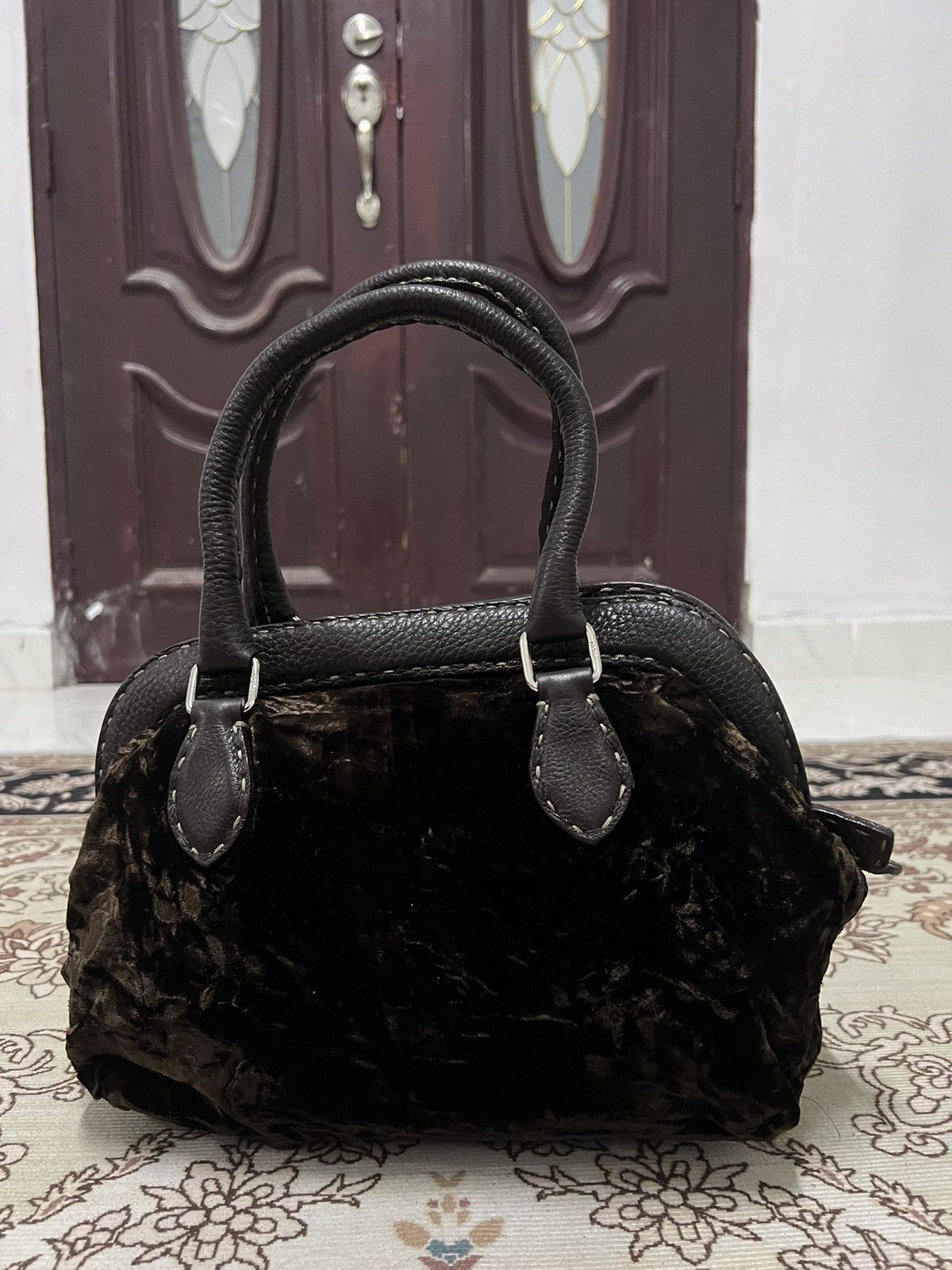 Fendi Fendi Velvet Shoulder Bag Size ONE SIZE - 8 Thumbnail